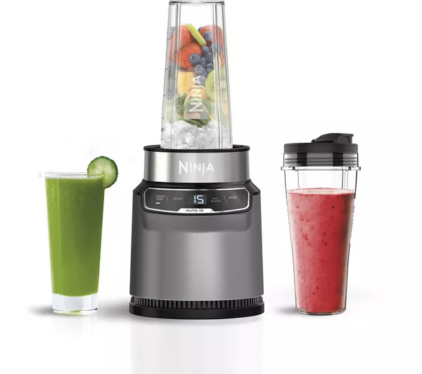 Ninja BN500UK Motorised Compact Blender with Auto-iQ Dark Grey thumbnail image
