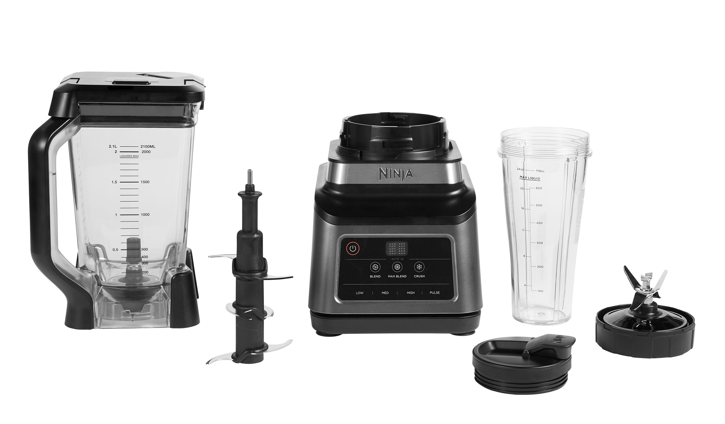 Ninja BN750UK 2-in-1 Blender with Auto-iQ - Black/Silver thumbnail image