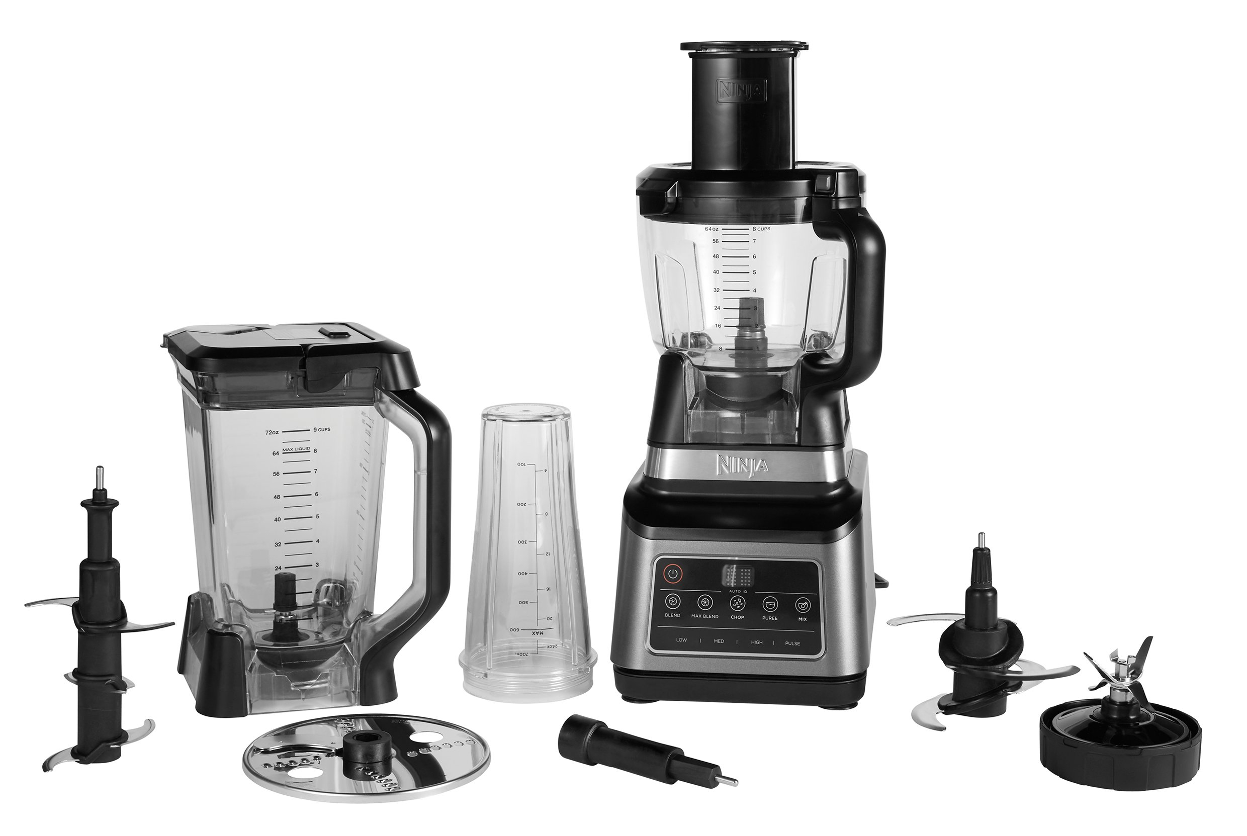 Ninja BN800UK 3-in-1 Blender and Food Processor with Auto IQ - Black/Silver thumbnail image