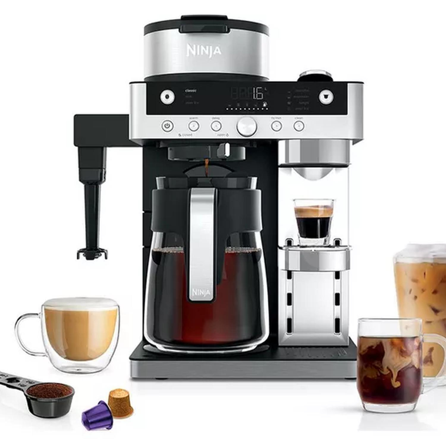 Ninja CFN802UK Espresso & Filter Coffee Machine - Silver / Black thumbnail image