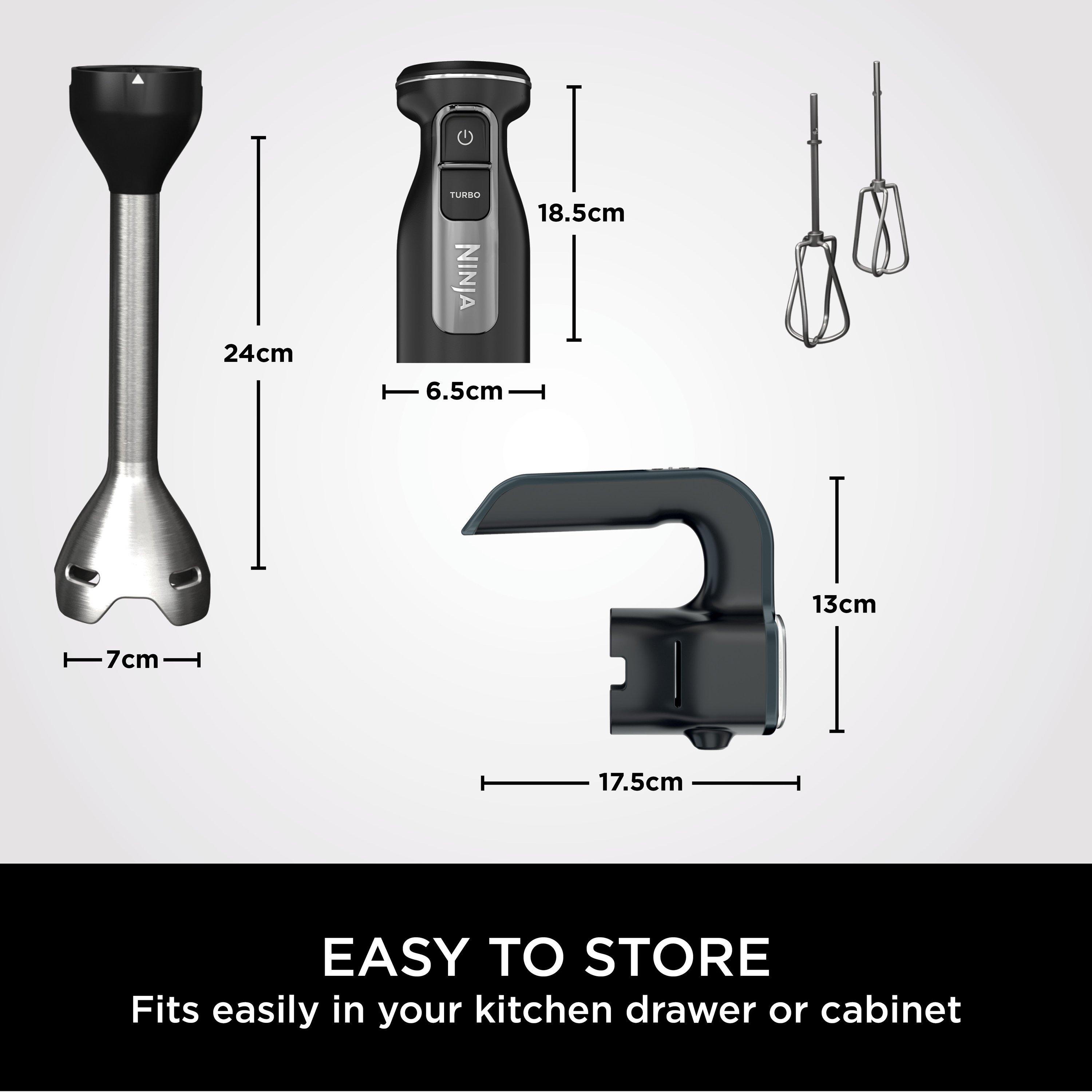 Ninja CI090UK Ninja Foodi 2-in-1 Hand Blender & Mixer - Black thumbnail image