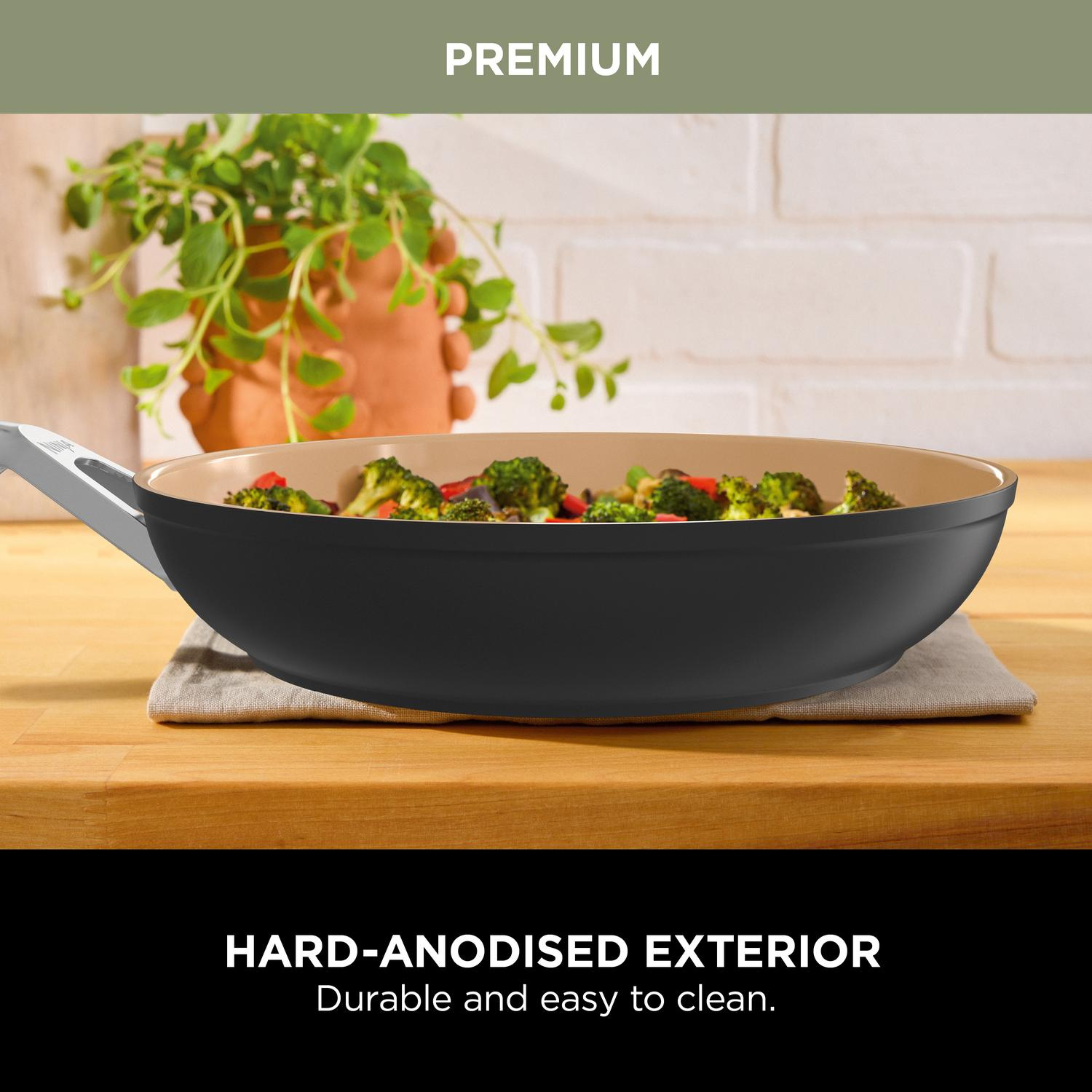 Ninja CW95000UK Ceramic Coated Cookware 5-Piece Set - Apricot & Grey thumbnail image