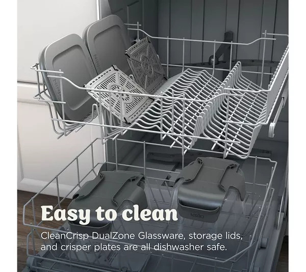 Ninja DD102UKIV2 Dual Zone 8-in-1 Function Glass Air Fryer - Bone thumbnail image