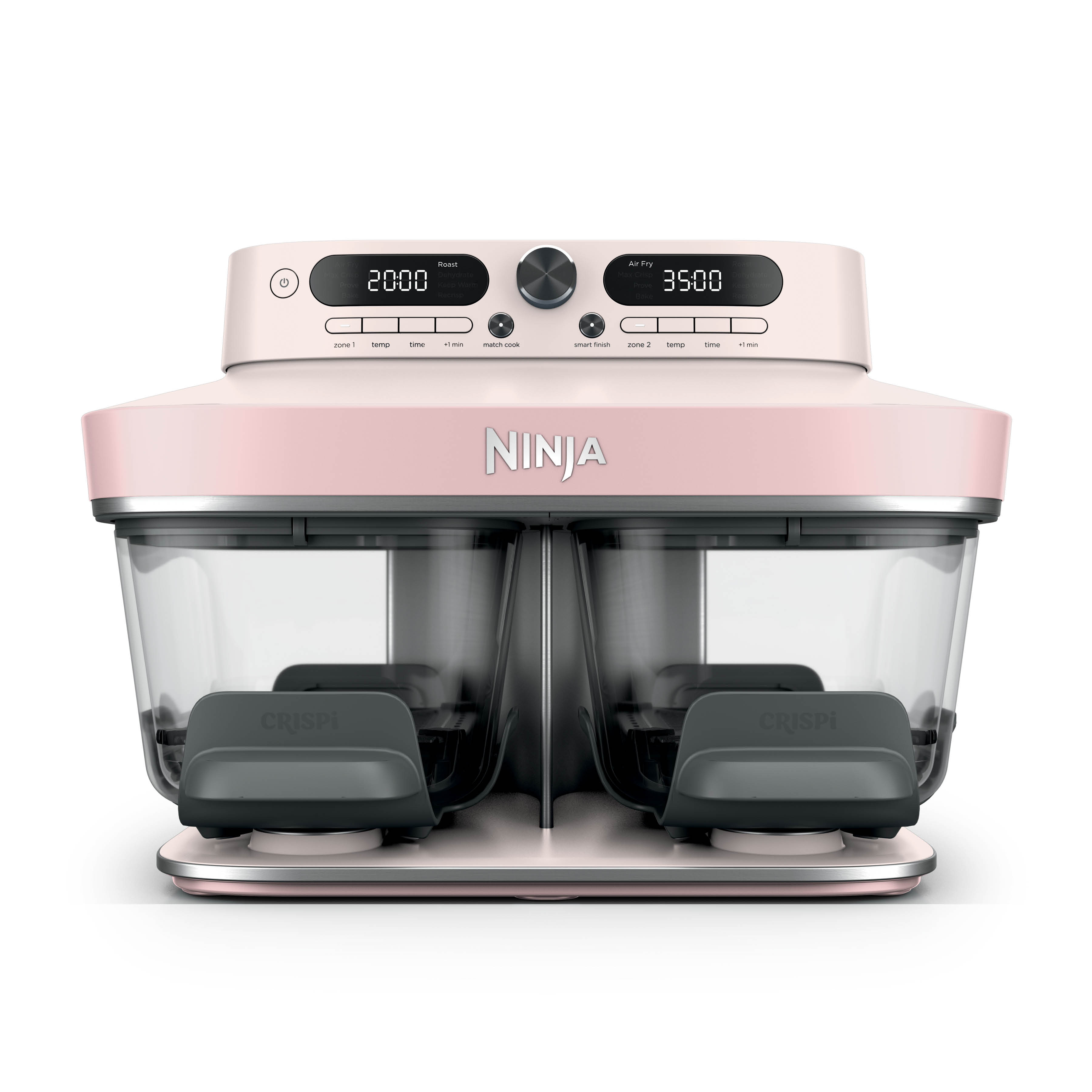 Ninja DD102UKPK1 Dual Zone 8-in-1 Function Glass Air Fryer - Rose Quartz thumbnail image