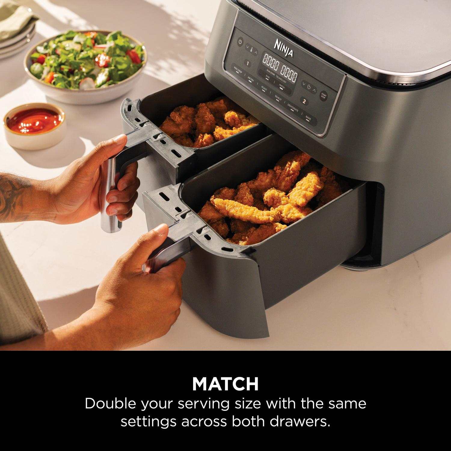 Ninja DZ300UK 7.6 litre 6-in-1 Dual Zone Air Fryer thumbnail image