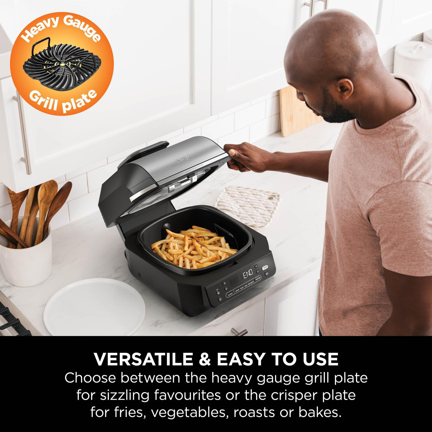 Ninja EG351UK Grill & Air Fryer - Black/Silver thumbnail image