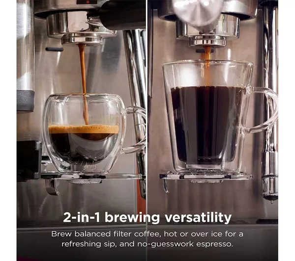 Ninja ES301UK Luxe Caf&eacute; MINI Espresso Machine - Black/ Silver thumbnail image