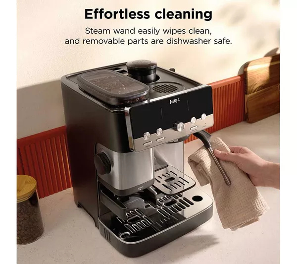 Ninja ES301UK Luxe Caf&eacute; MINI Espresso Machine - Black/ Silver thumbnail image