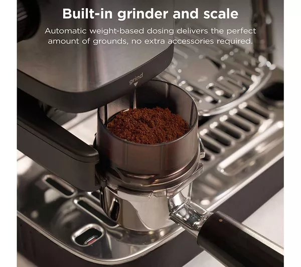 Ninja ES301UK Luxe Caf&eacute; MINI Espresso Machine - Black/ Silver thumbnail image