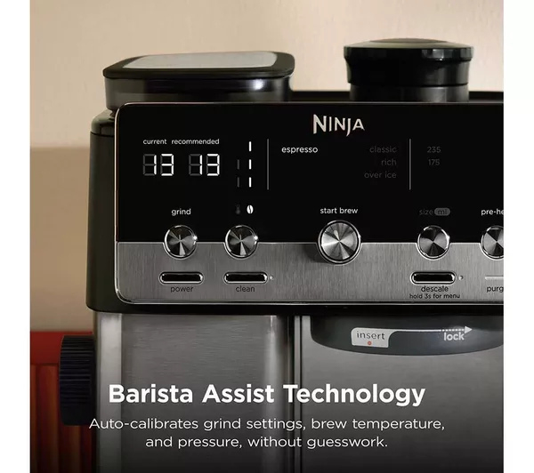 Ninja ES301UK Luxe Caf&eacute; MINI Espresso Machine - Black/ Silver thumbnail image