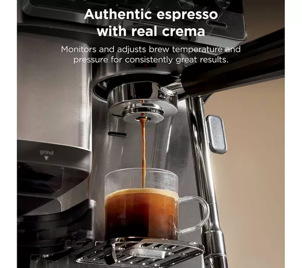 Ninja ES301UK Luxe Caf&eacute; MINI Espresso Machine - Black/ Silver thumbnail image