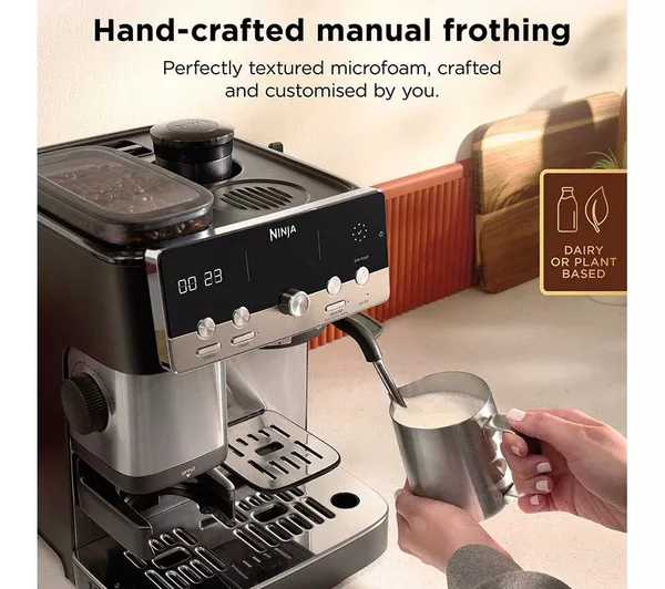 Ninja ES301UK Luxe Caf&eacute; MINI Espresso Machine - Black/ Silver thumbnail image
