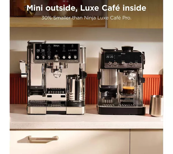 Ninja ES301UK Luxe Caf&eacute; MINI Espresso Machine - Black/ Silver thumbnail image