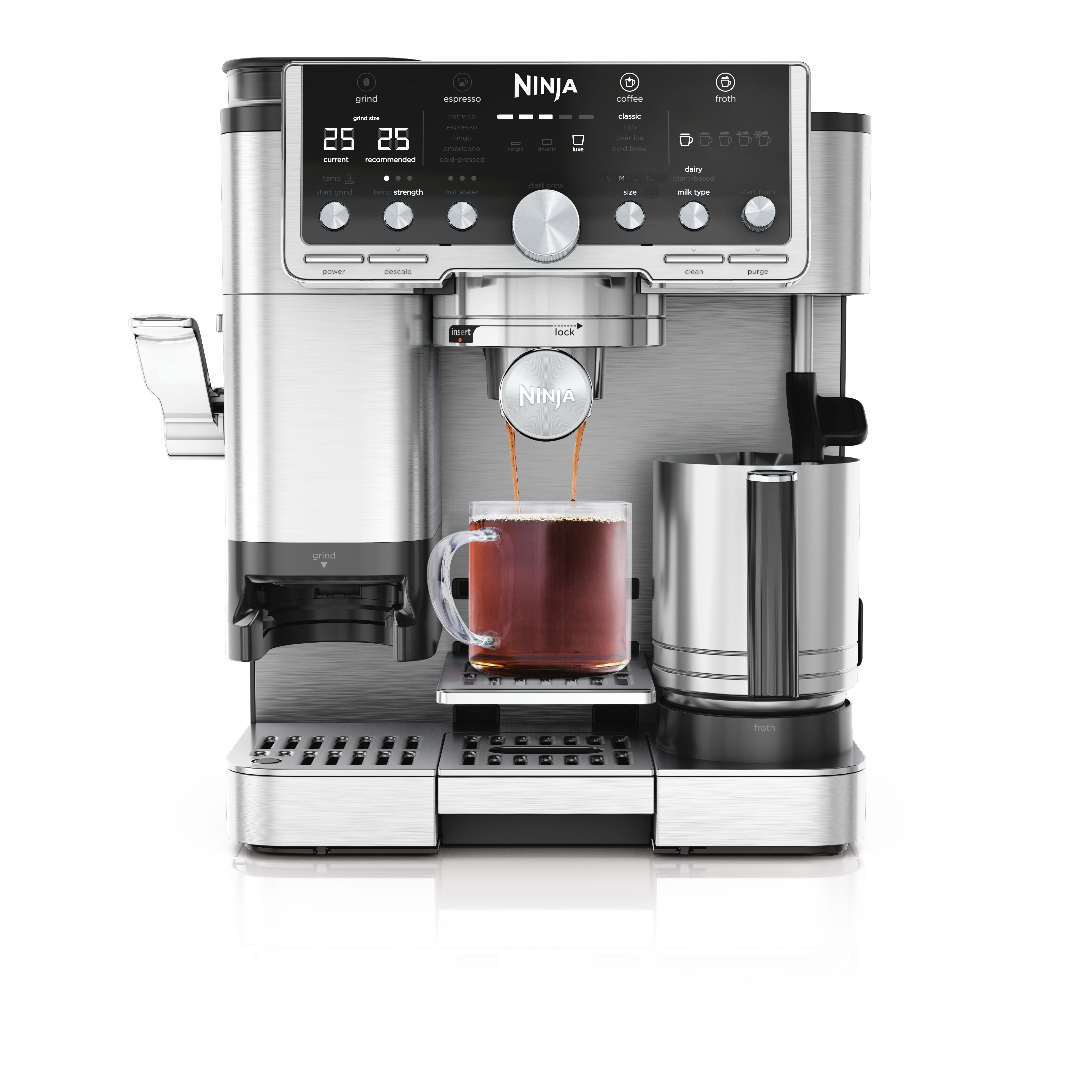 Ninja ES701UK Luxe Cafe Pro Series Espresso Machine - Black/Stainless Steel thumbnail image