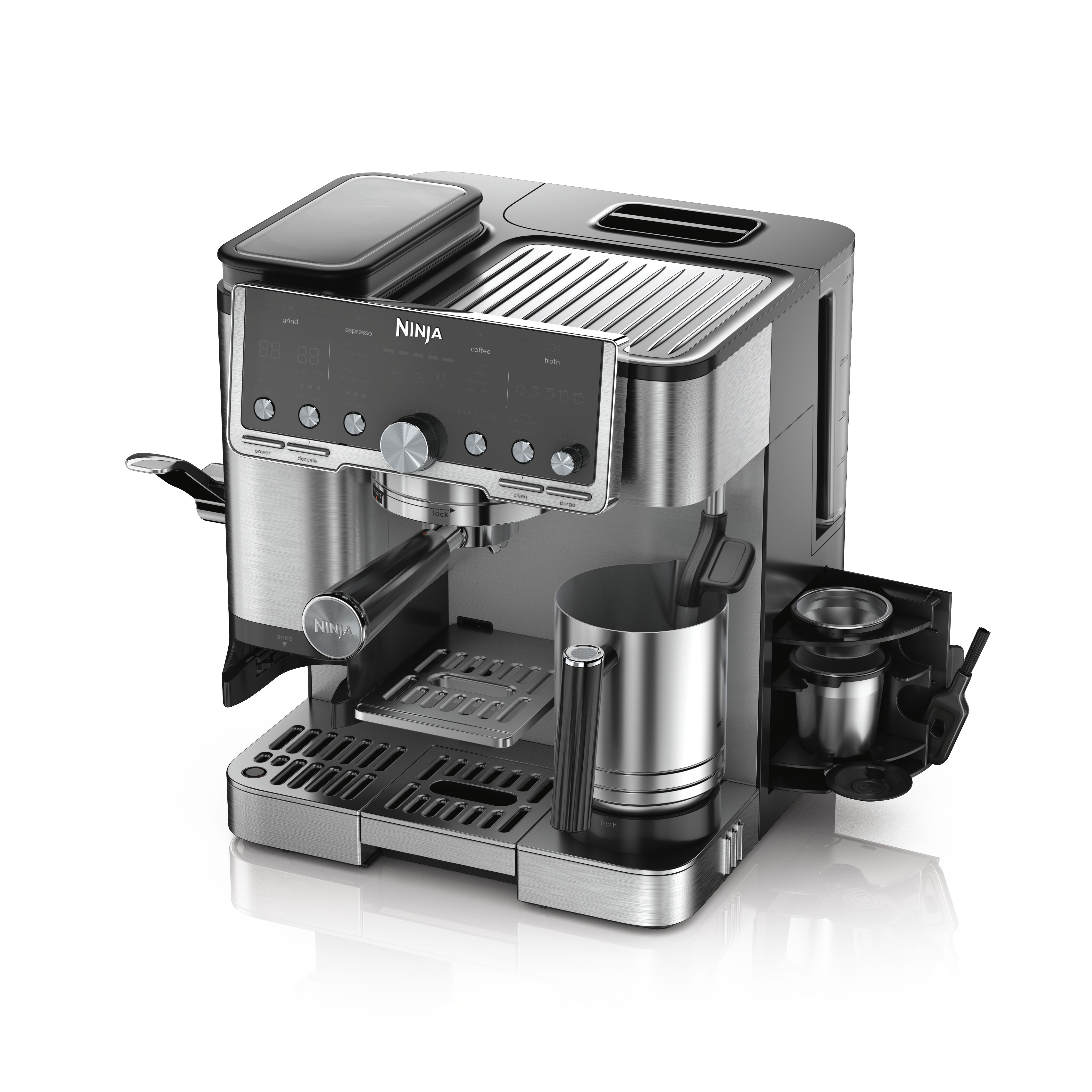 Ninja ES701UK Luxe Cafe Pro Series Espresso Machine - Black/Stainless Steel thumbnail image