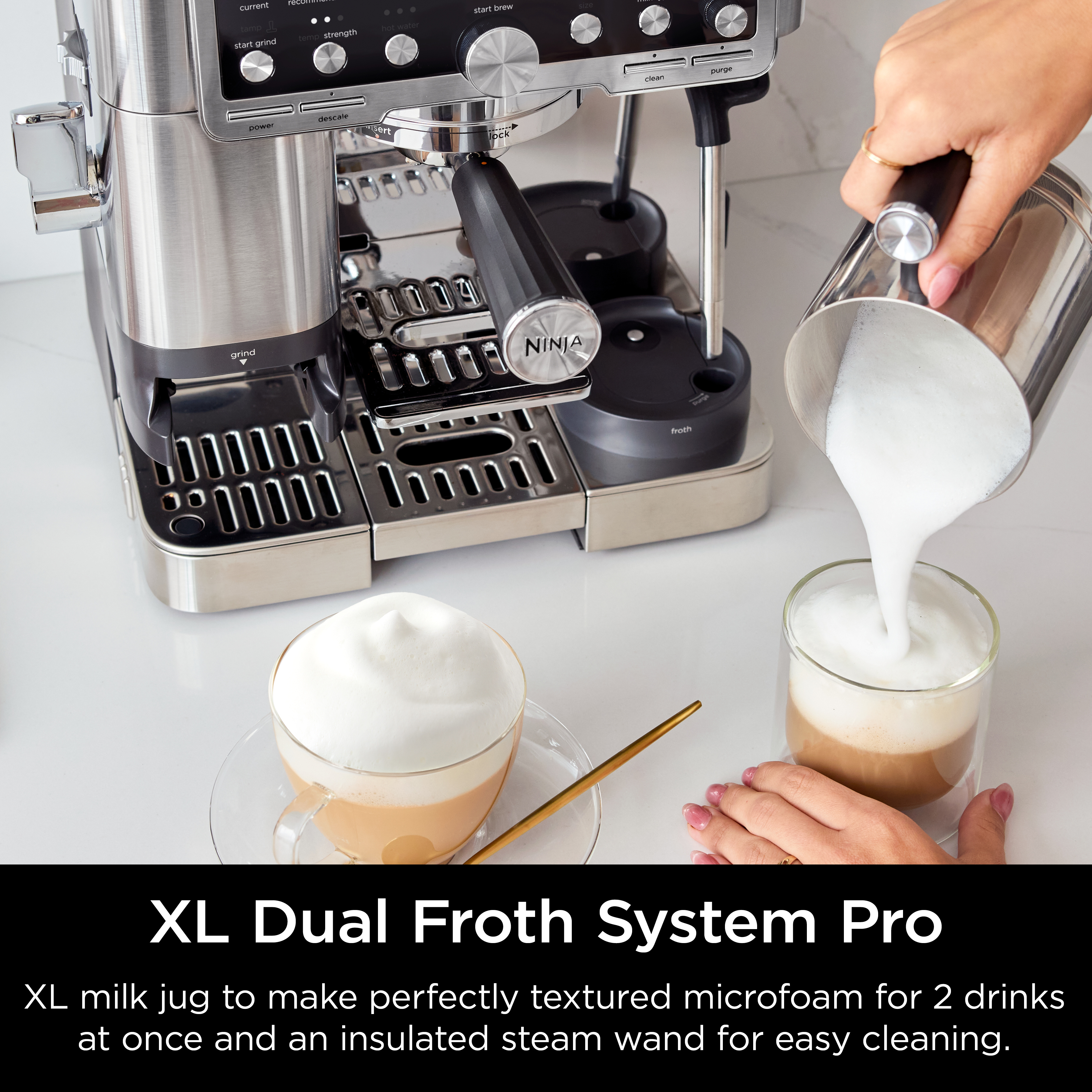 Ninja ES701UK Luxe Cafe Pro Series Espresso Machine - Black/Stainless Steel thumbnail image