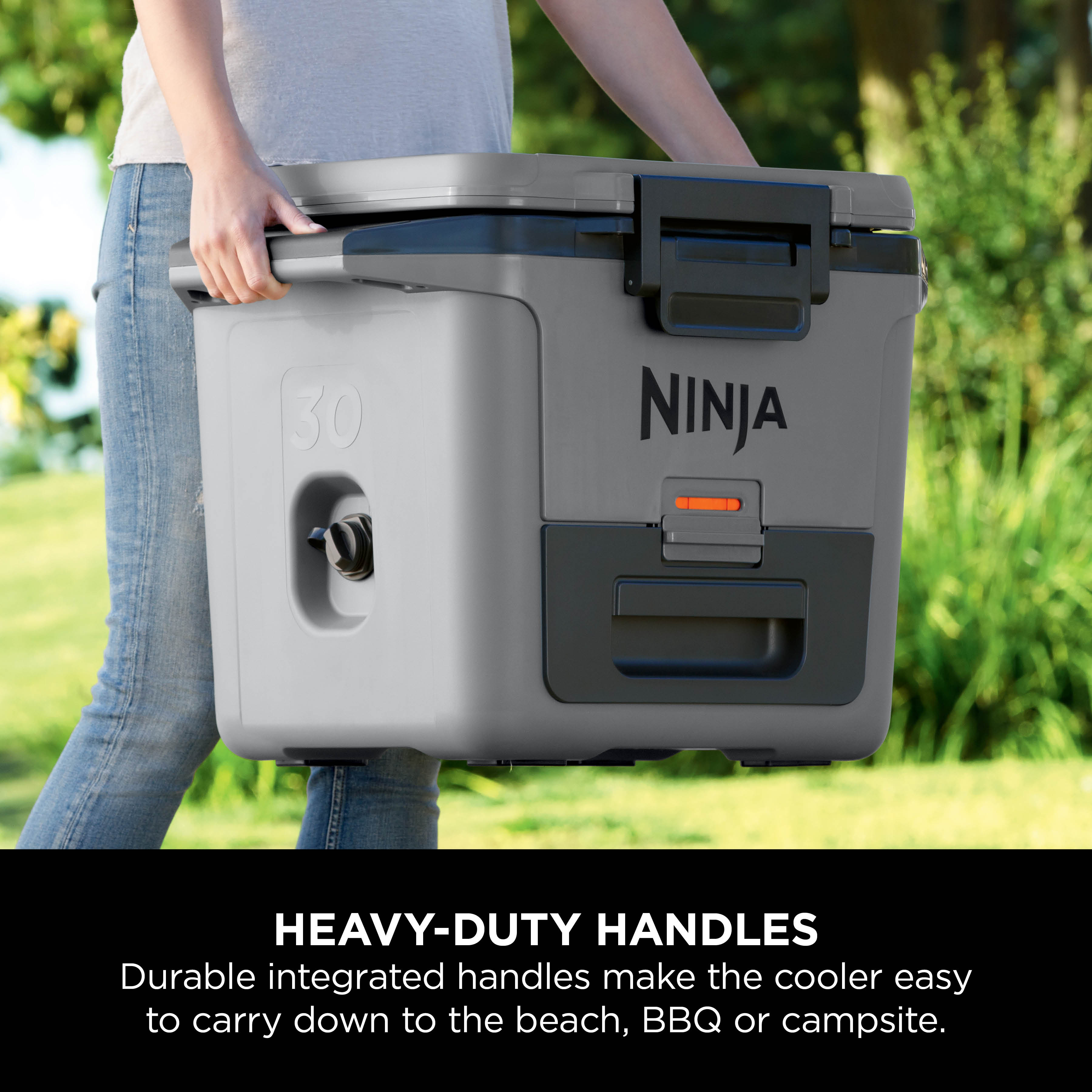 Ninja FB131UKGY FrostVault 30QT/28L Hard Cooler with Dry Zone - Slate Grey thumbnail image