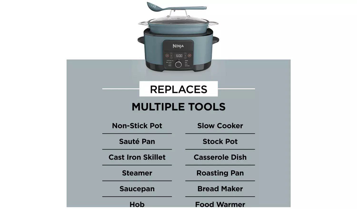 Ninja MC1001UK 42cm Multi-Cooker - Blue thumbnail image