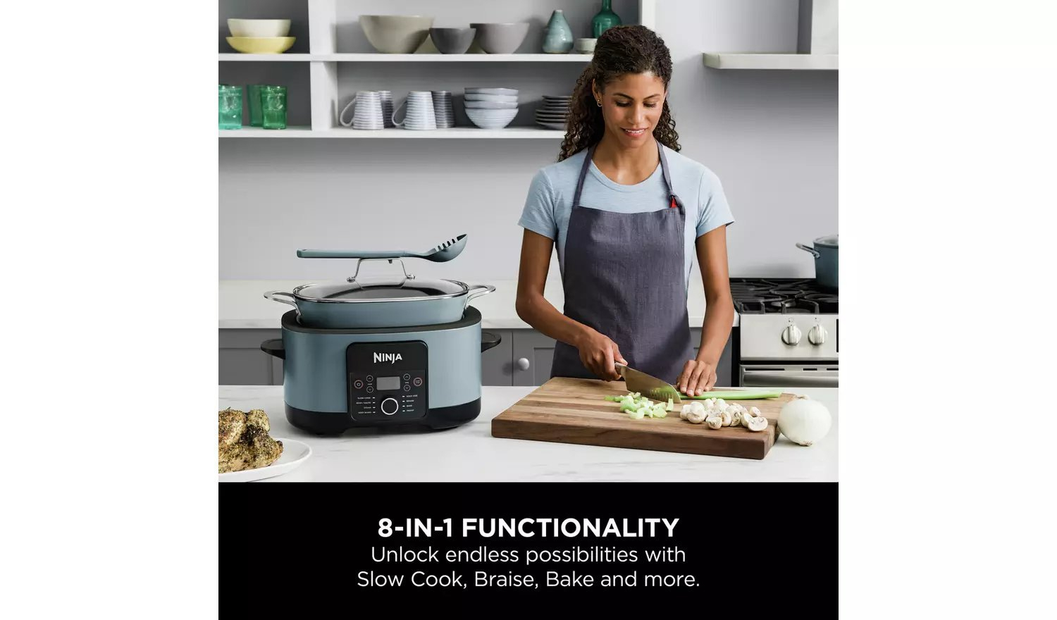 Ninja MC1001UK 42cm Multi-Cooker - Blue thumbnail image