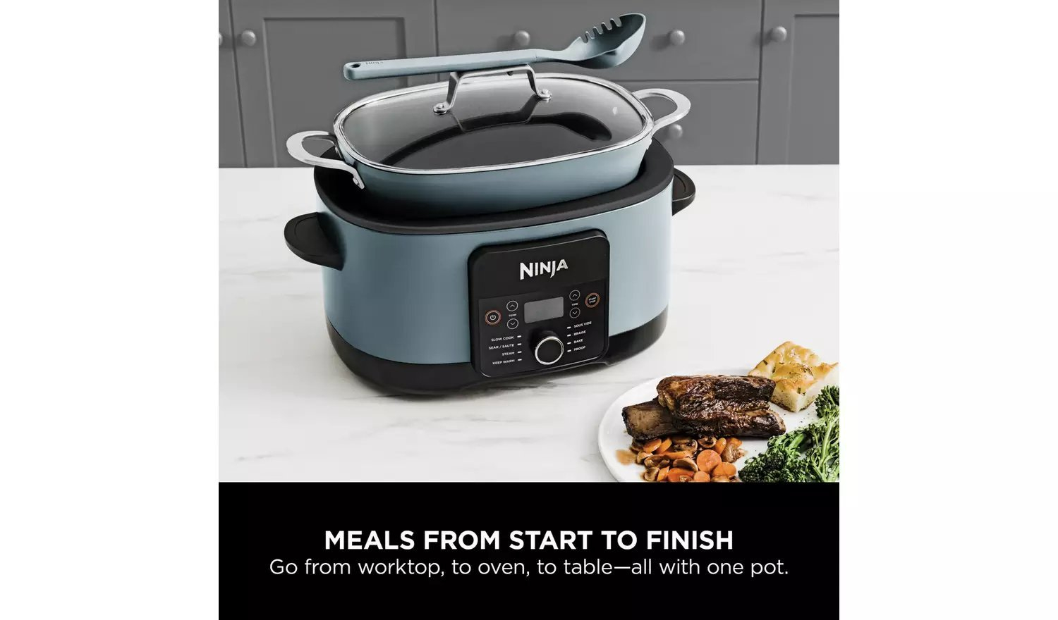 Ninja MC1001UK 42cm Multi-Cooker - Blue thumbnail image