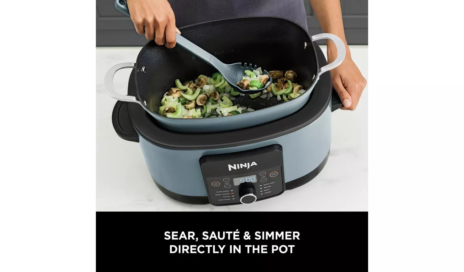 Ninja MC1001UK 42cm Multi-Cooker - Blue thumbnail image