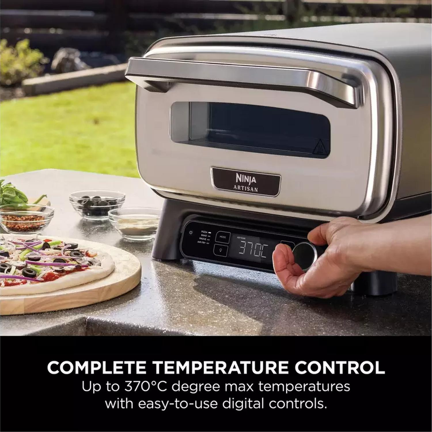 Ninja MO203UK Artisan Outdoor Pizza & Air Fry Oven with Cover - Grey thumbnail image