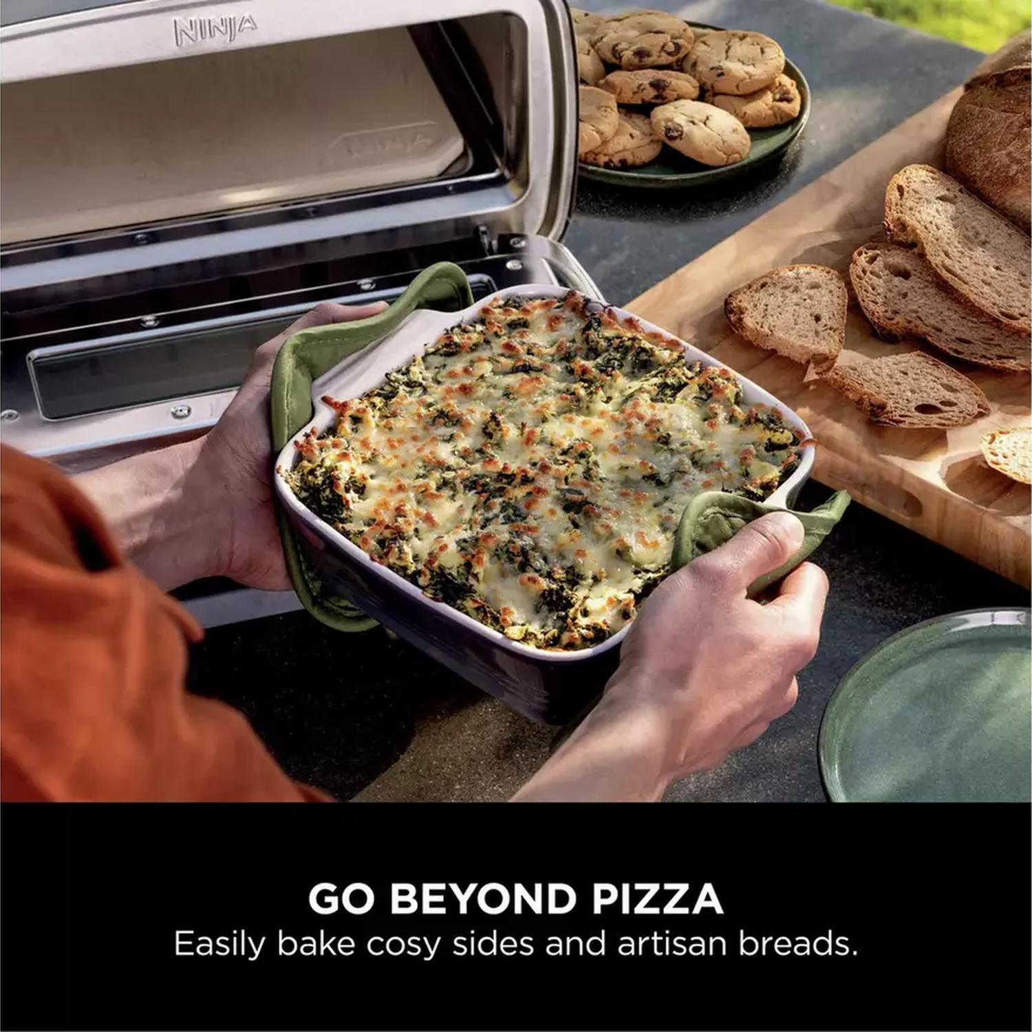 Ninja MO203UK Artisan Outdoor Pizza & Air Fry Oven with Cover - Grey thumbnail image