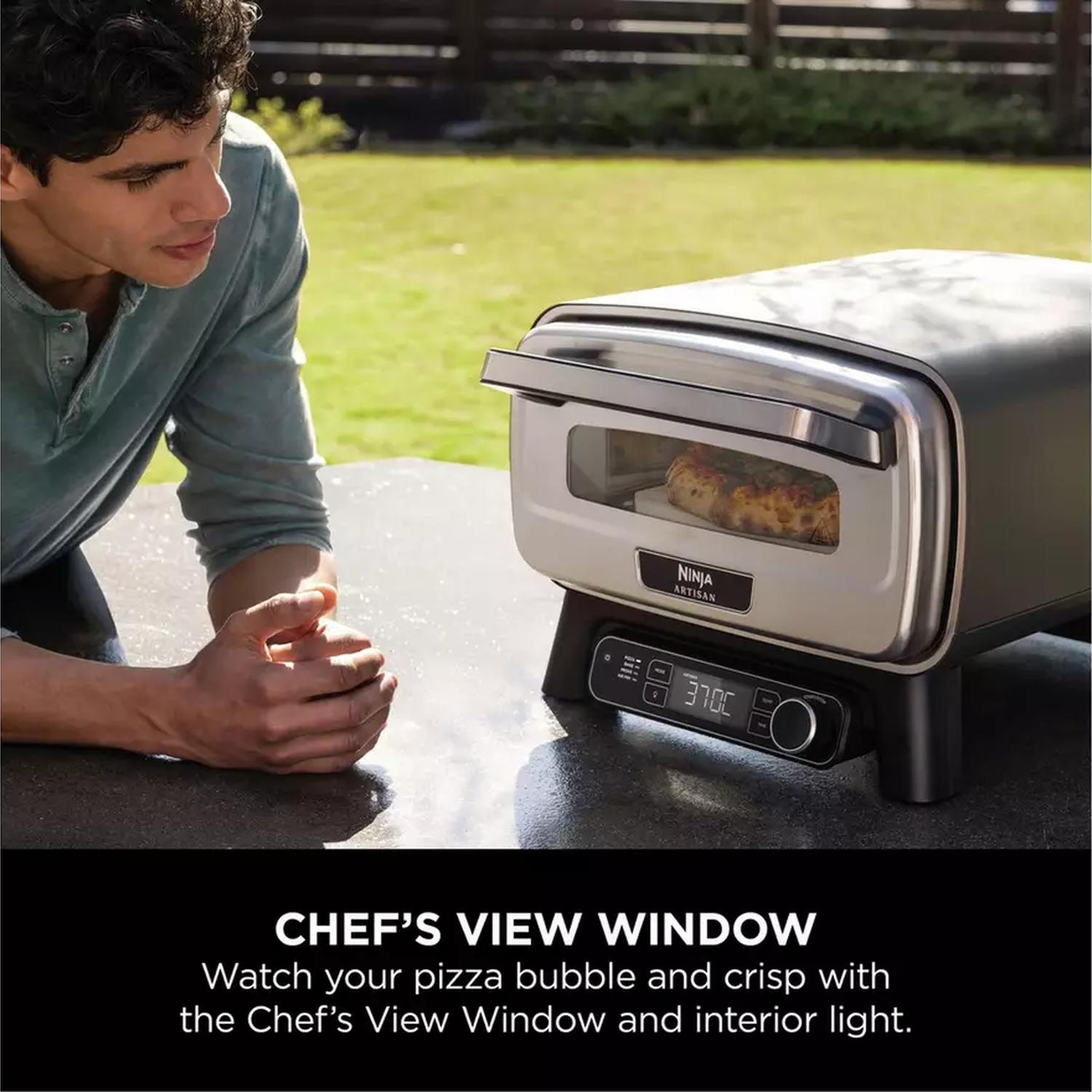 Ninja MO203UK Artisan Outdoor Pizza & Air Fry Oven with Cover - Grey thumbnail image