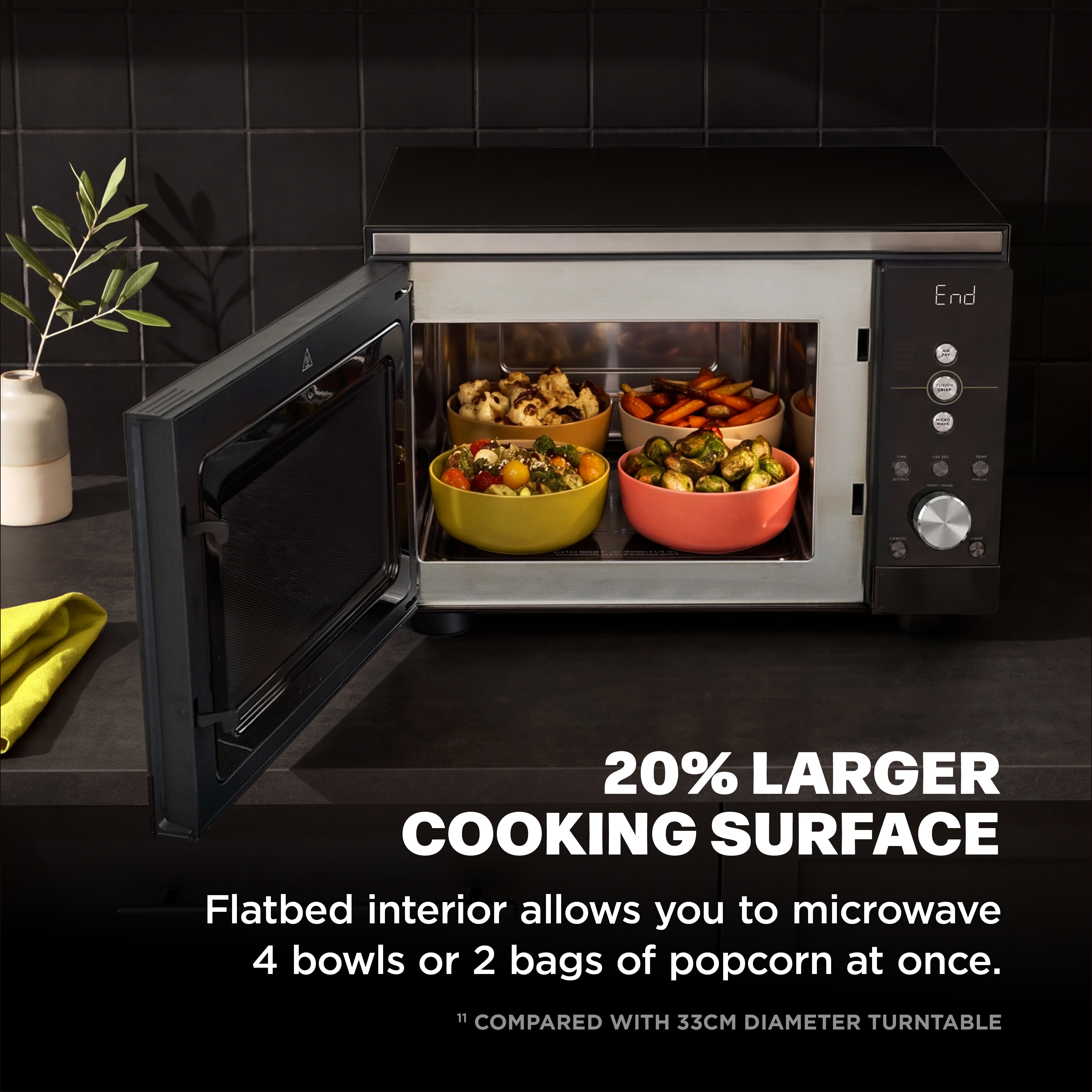 Ninja MW101UKBK1 CRISPi Microwave, Air Fryer & Oven with FusionCrisp Technology - Black thumbnail image