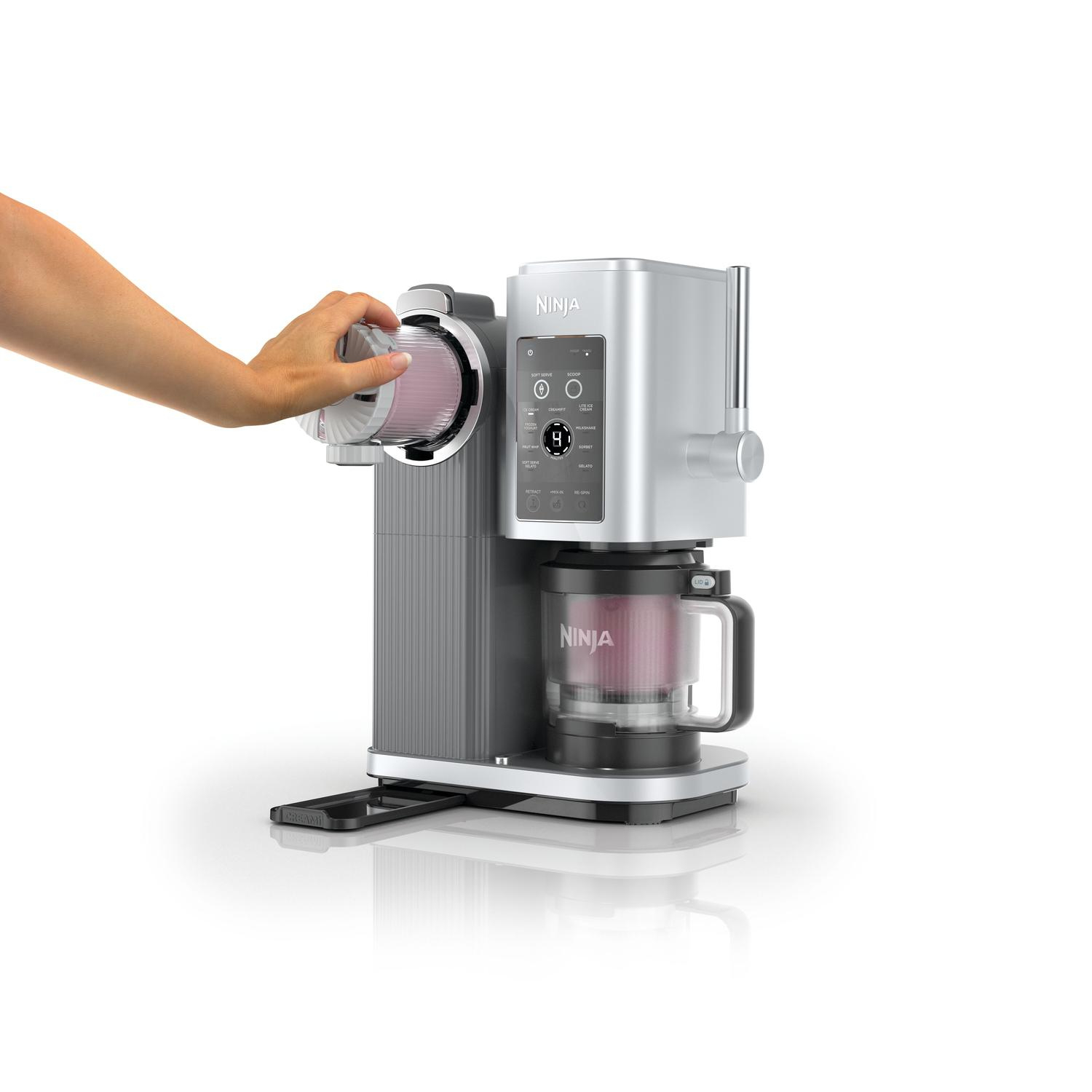 Ninja NC701UK Swirl by CREAMi 13-in-1 Soft Serve & Ice Cream Maker - Platinum Silver thumbnail image