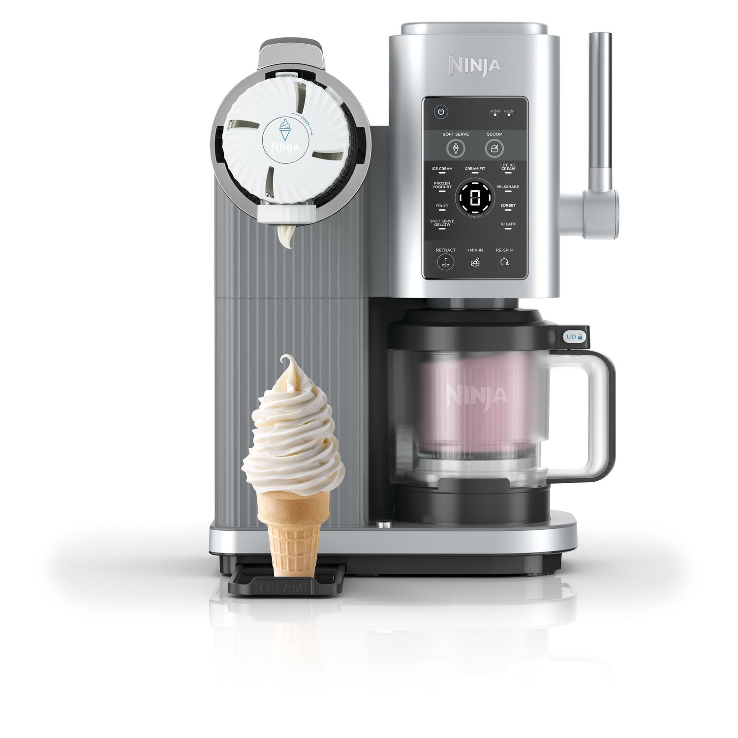 Ninja NC701UK Swirl by CREAMi 13-in-1 Soft Serve & Ice Cream Maker - Platinum Silver thumbnail image
