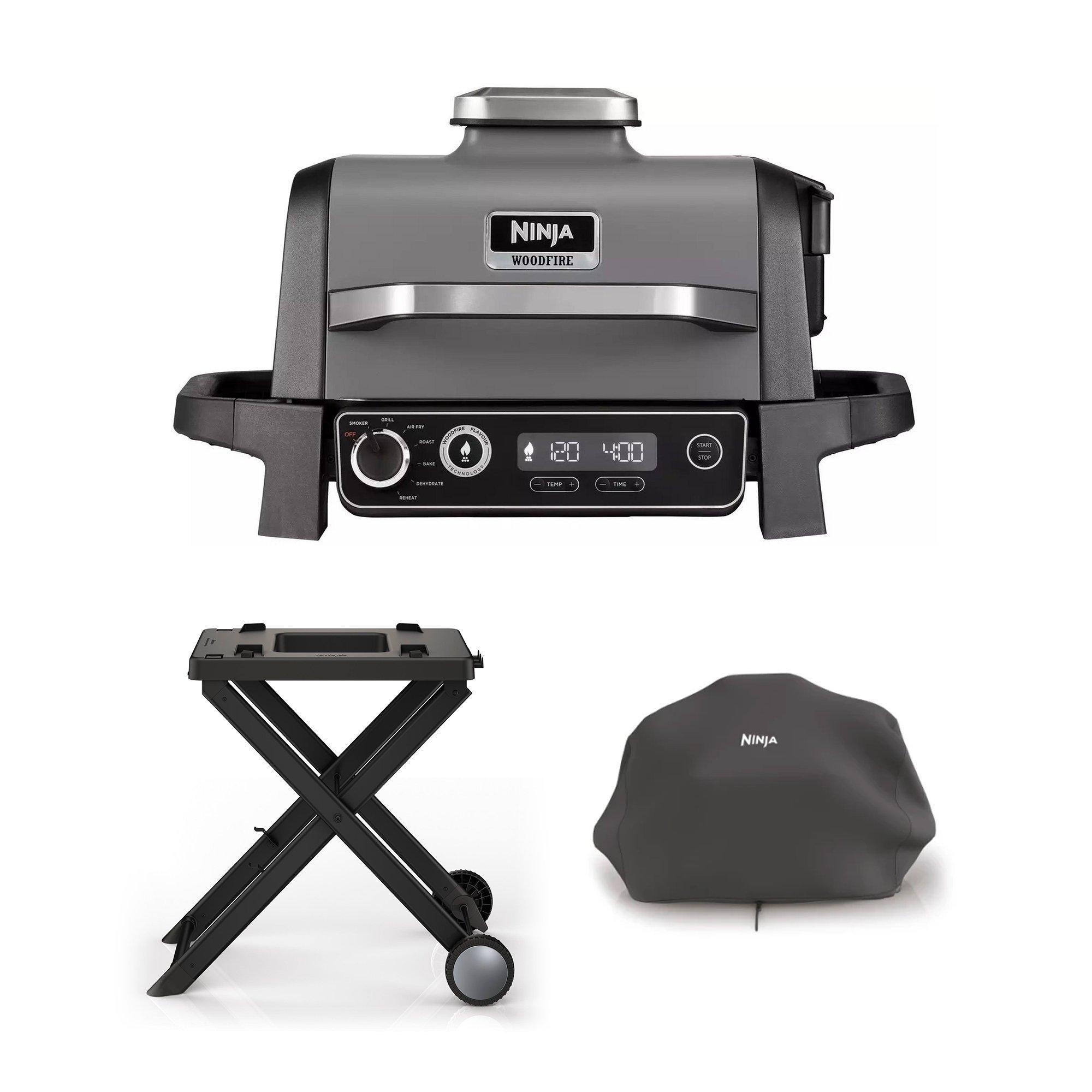 Ninja OG701UKGRILLKIT Electric BBQ Grill & Smoker with Cover and Stand thumbnail image