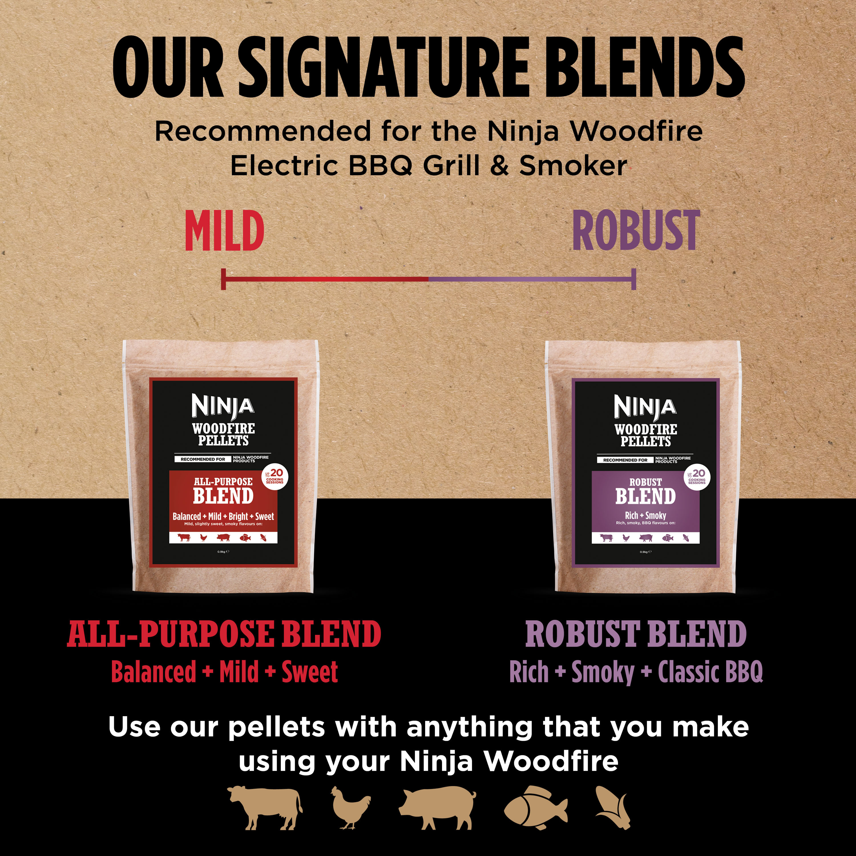 Ninja OG701UKPELKIT Woodfire Electric BBQ Grill & Smoker with Woodfire BBQ Pellets thumbnail image