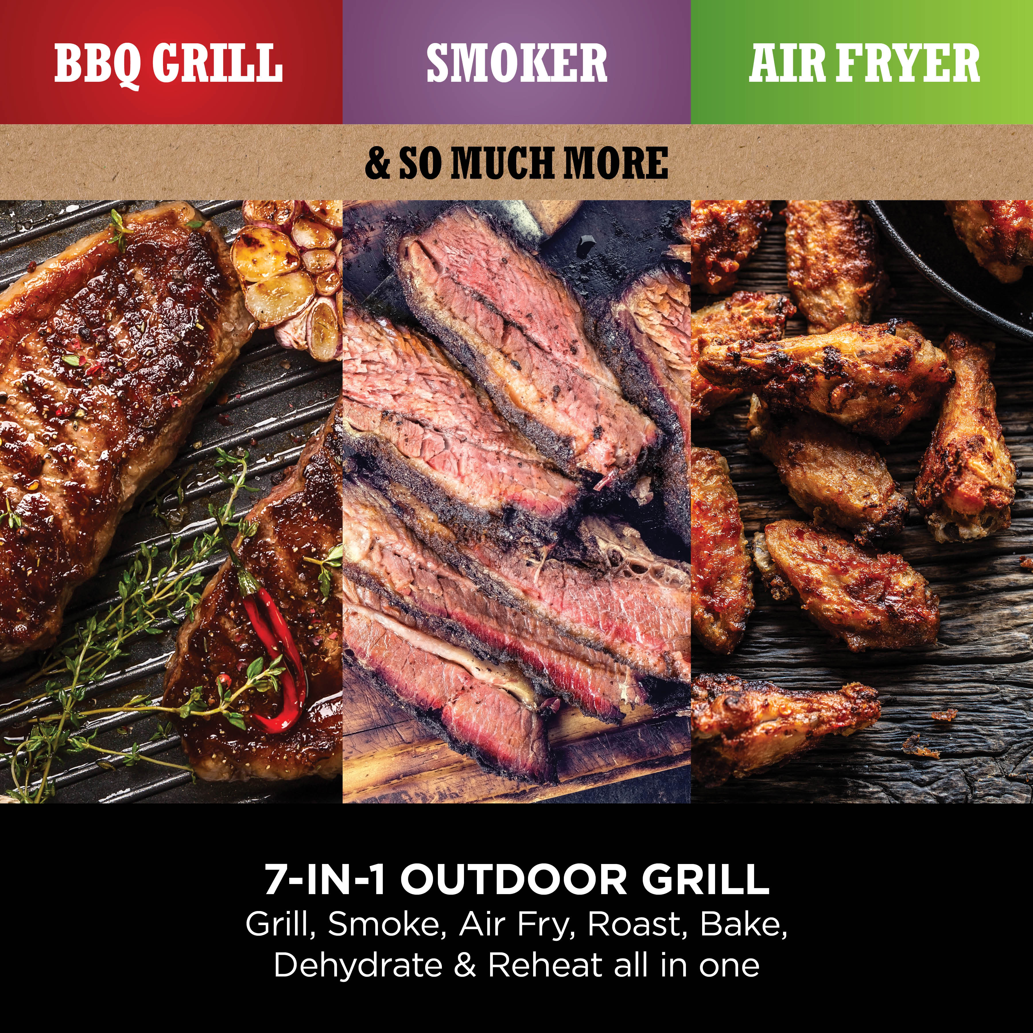 Ninja OG703UK Outdoor Woodfire Electric BBQ Grill & Smoker with Cover - Black thumbnail image