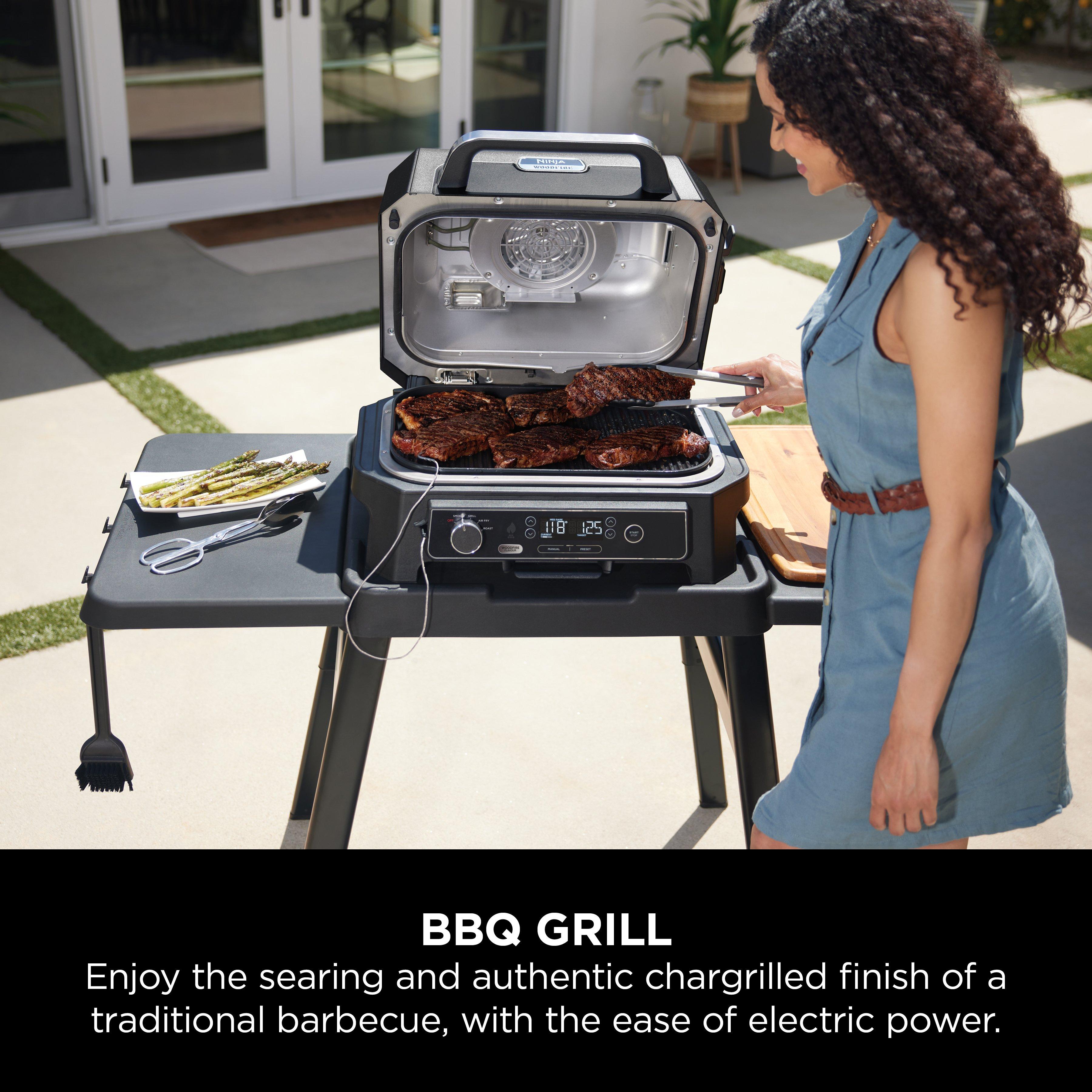 Ninja OG850UK Woodfire XL Electric BBQ Grill & Smoker - Black/Grey thumbnail image