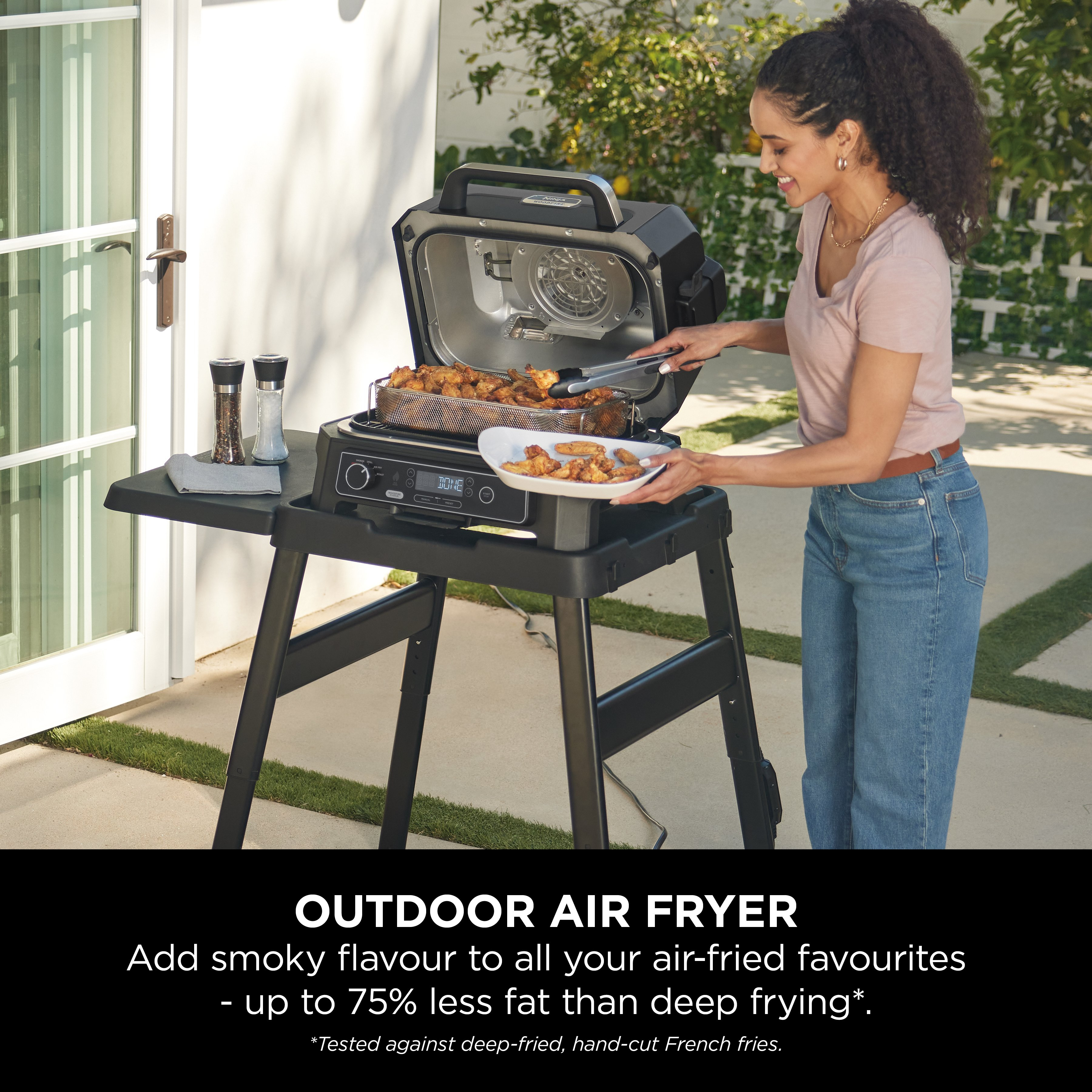 Ninja OG850UK Woodfire XL Electric BBQ Grill & Smoker - Black/Grey thumbnail image