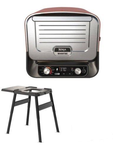 Ninja OO101UKSTANDKIT Woodfire Electric Outdoor Oven with BBQ Stand - Terracotta/Steel thumbnail image