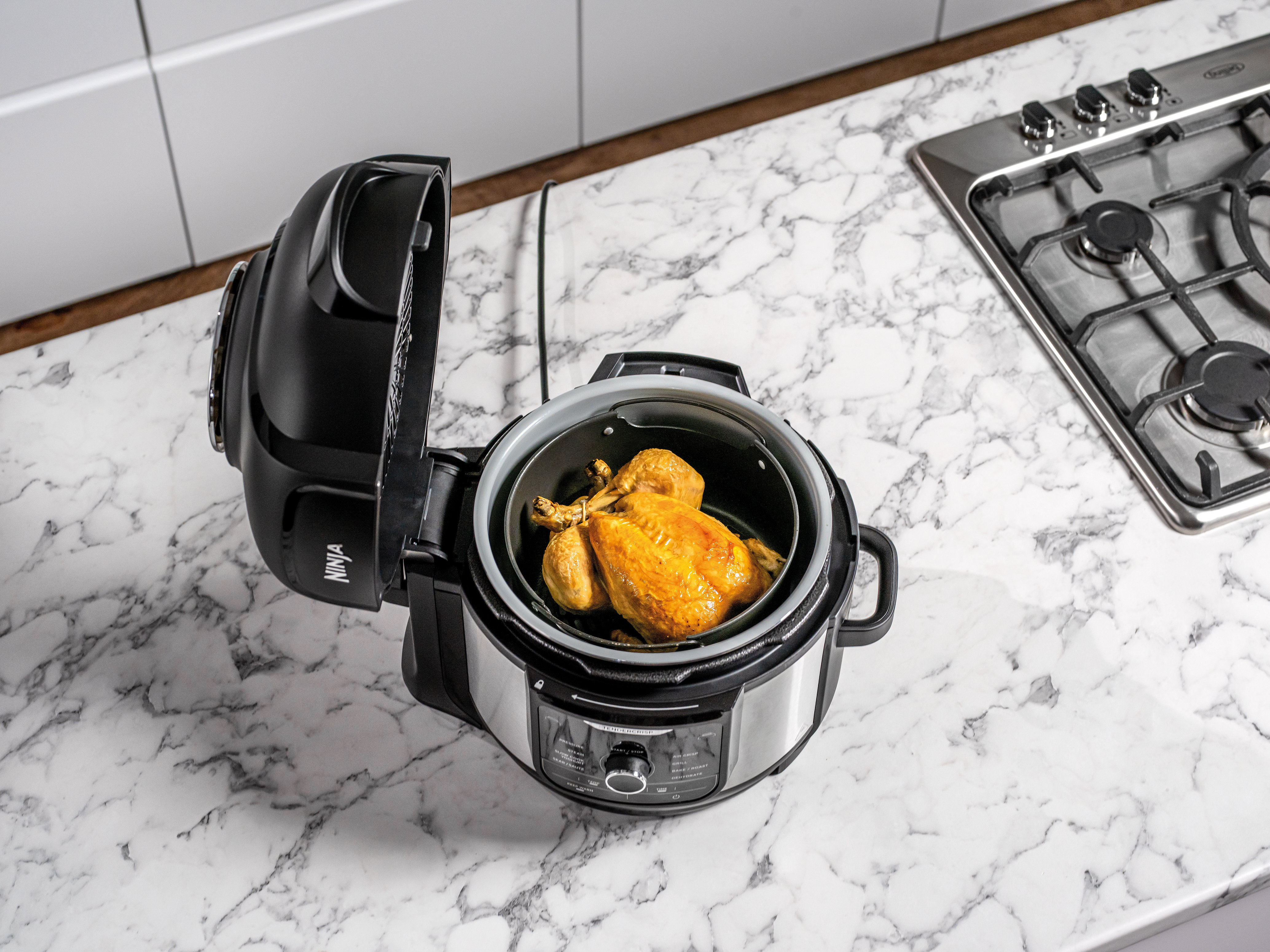 Ninja OP350UK Foodi 9-in-1 Multi-Cooker 6L - Black/Sliver thumbnail image