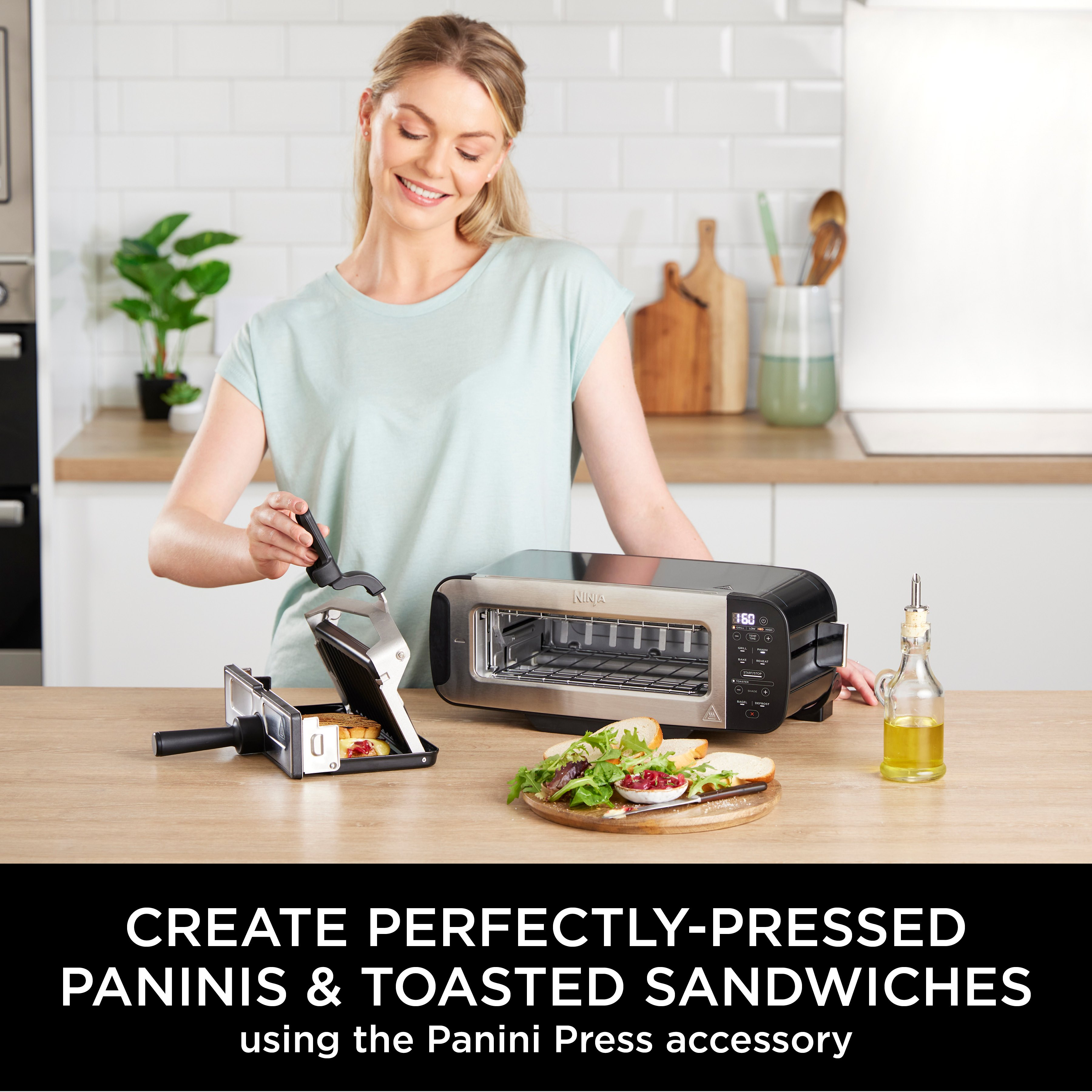 Ninja ST200UK 3-in-1 2 Slice Toaster - Grill and Panini Press - Black thumbnail image