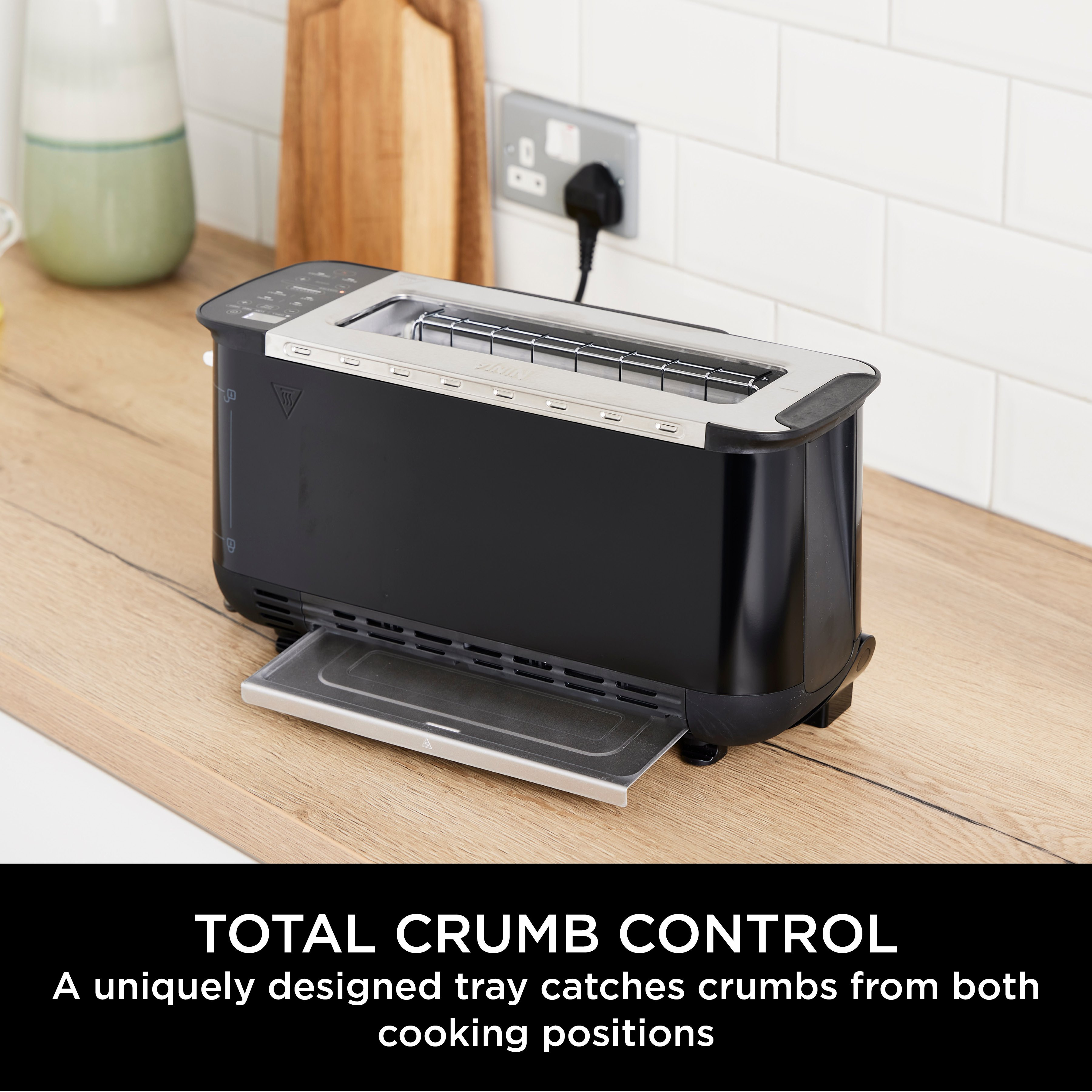Ninja ST200UK 3-in-1 2 Slice Toaster - Grill and Panini Press - Black thumbnail image