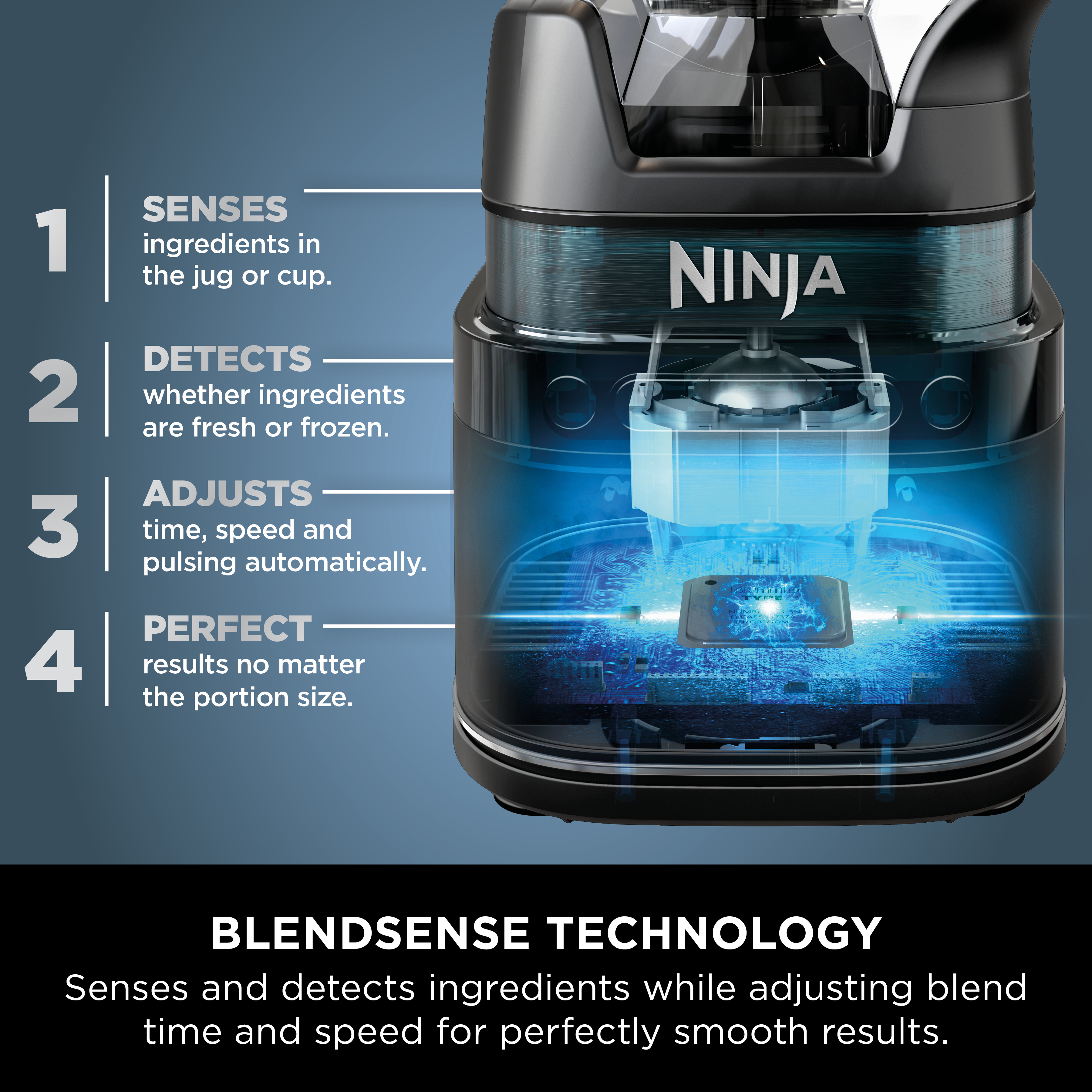 Ninja TB301UK Detect Duo Power Blender Pro + Single Serve - Black thumbnail image