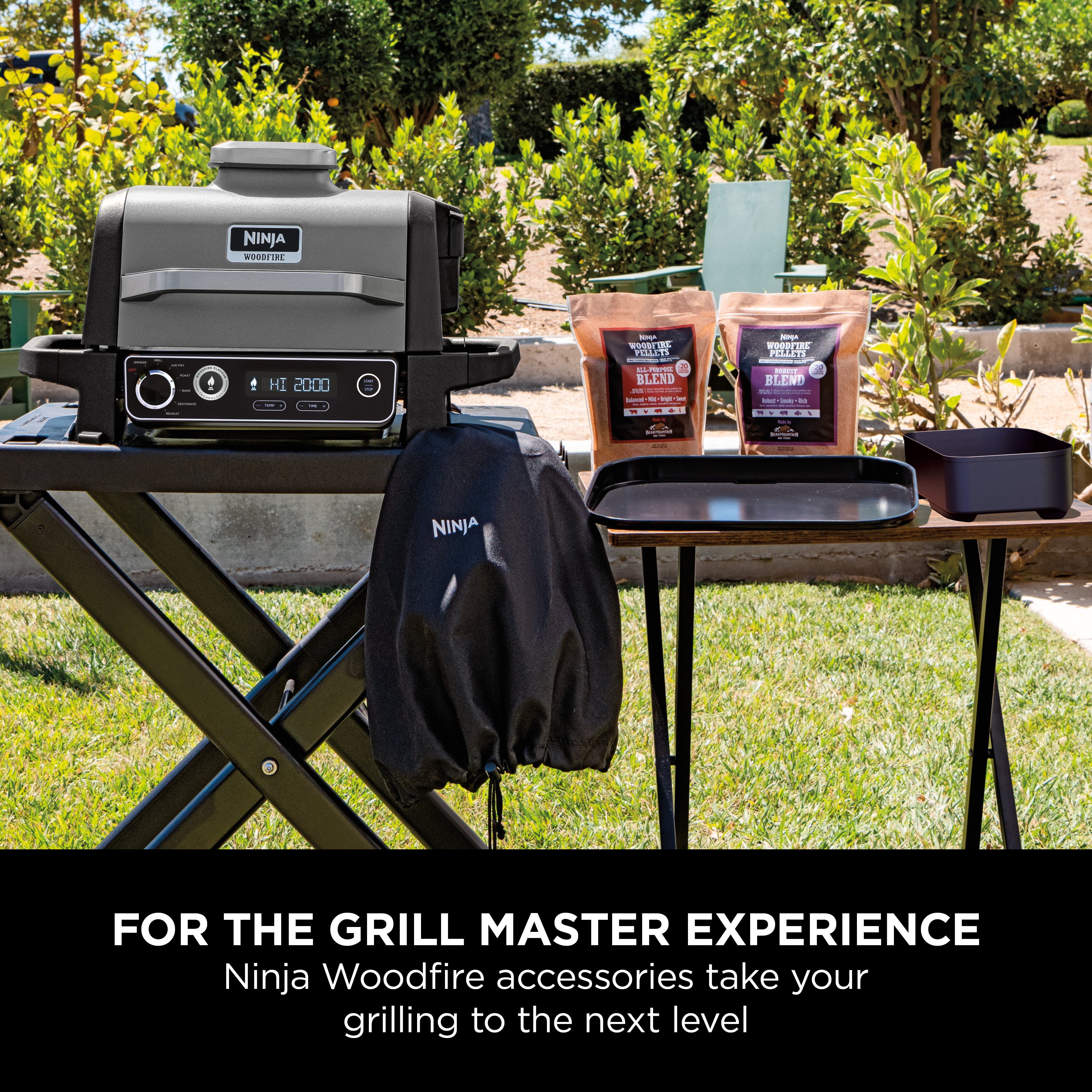 Ninja XSKCOVEREUUK Woodfire Electric BBQ Cover - Black thumbnail image