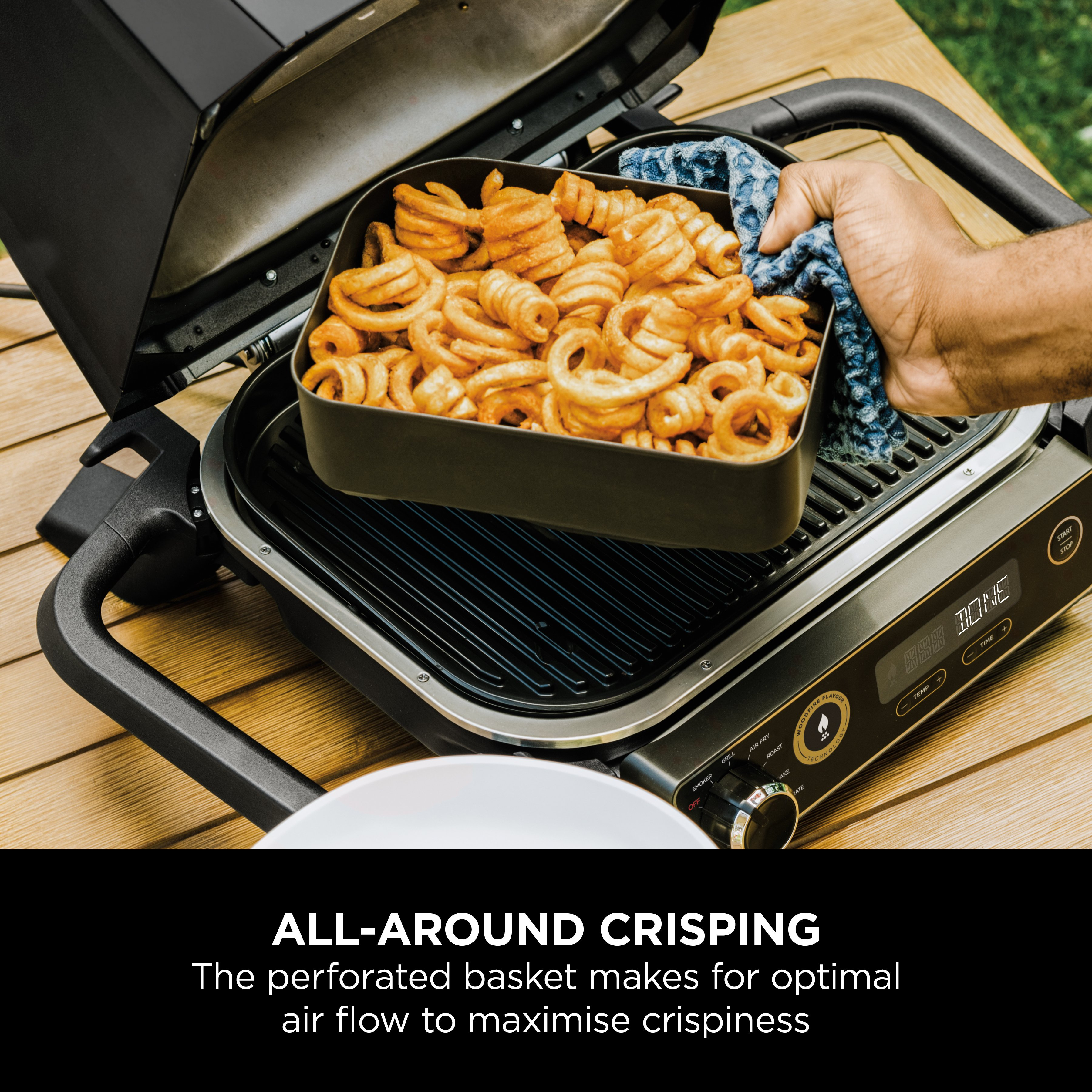 Ninja XSKCRISPBTEUK Woodfire BBQ Combo Crisper Basket  thumbnail image
