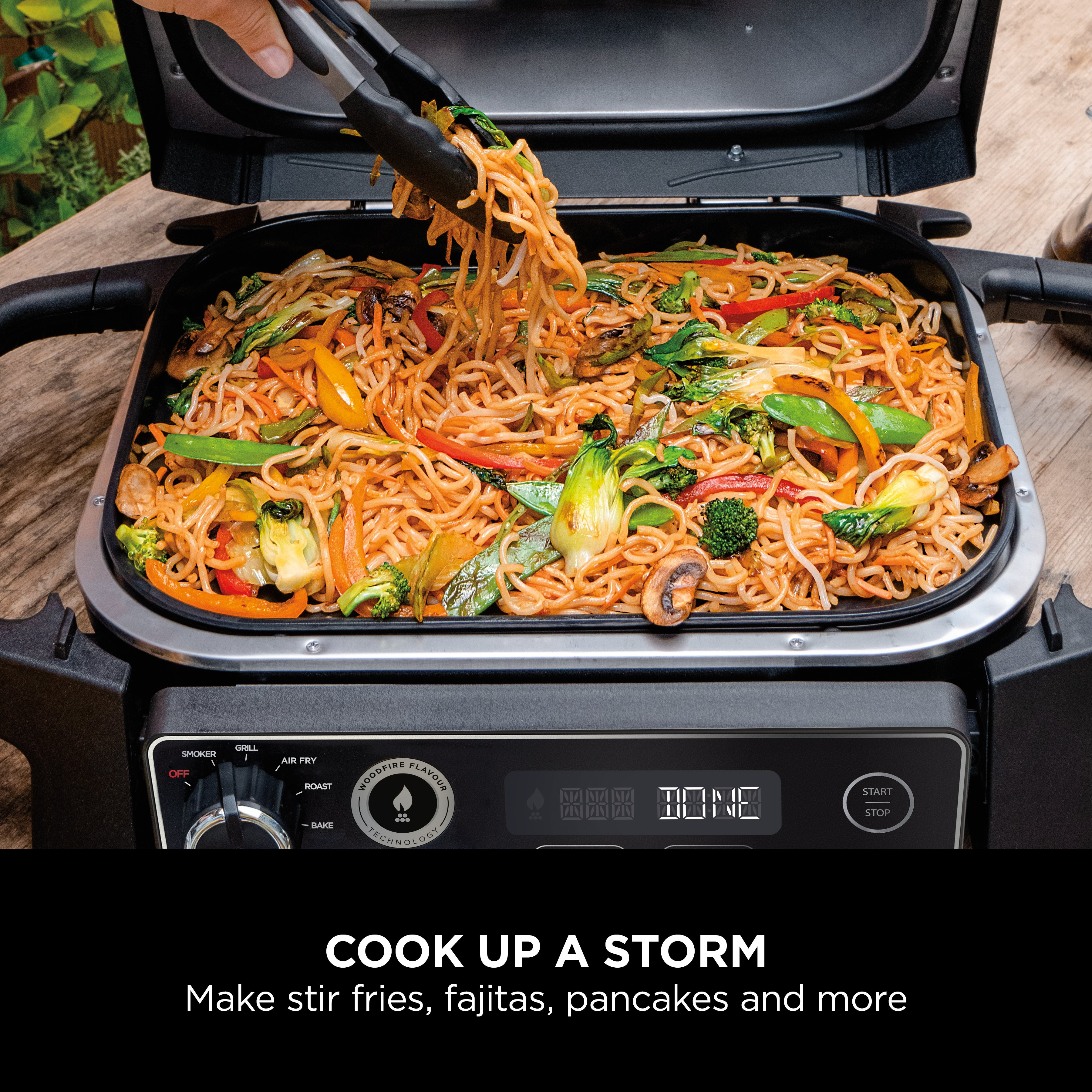 Ninja XSKGRIDPLTEUK Woodfire Electric BBQ Flat Plate - Black thumbnail image