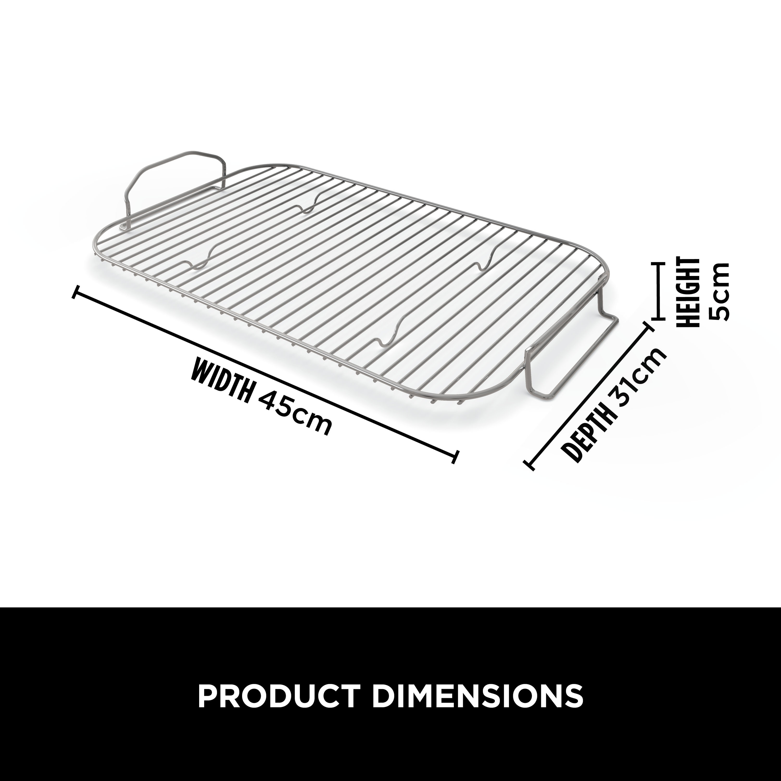 Ninja XSKOGXLRSRKEU Woodfire XL Roast & Smoke Rack - Silver thumbnail image