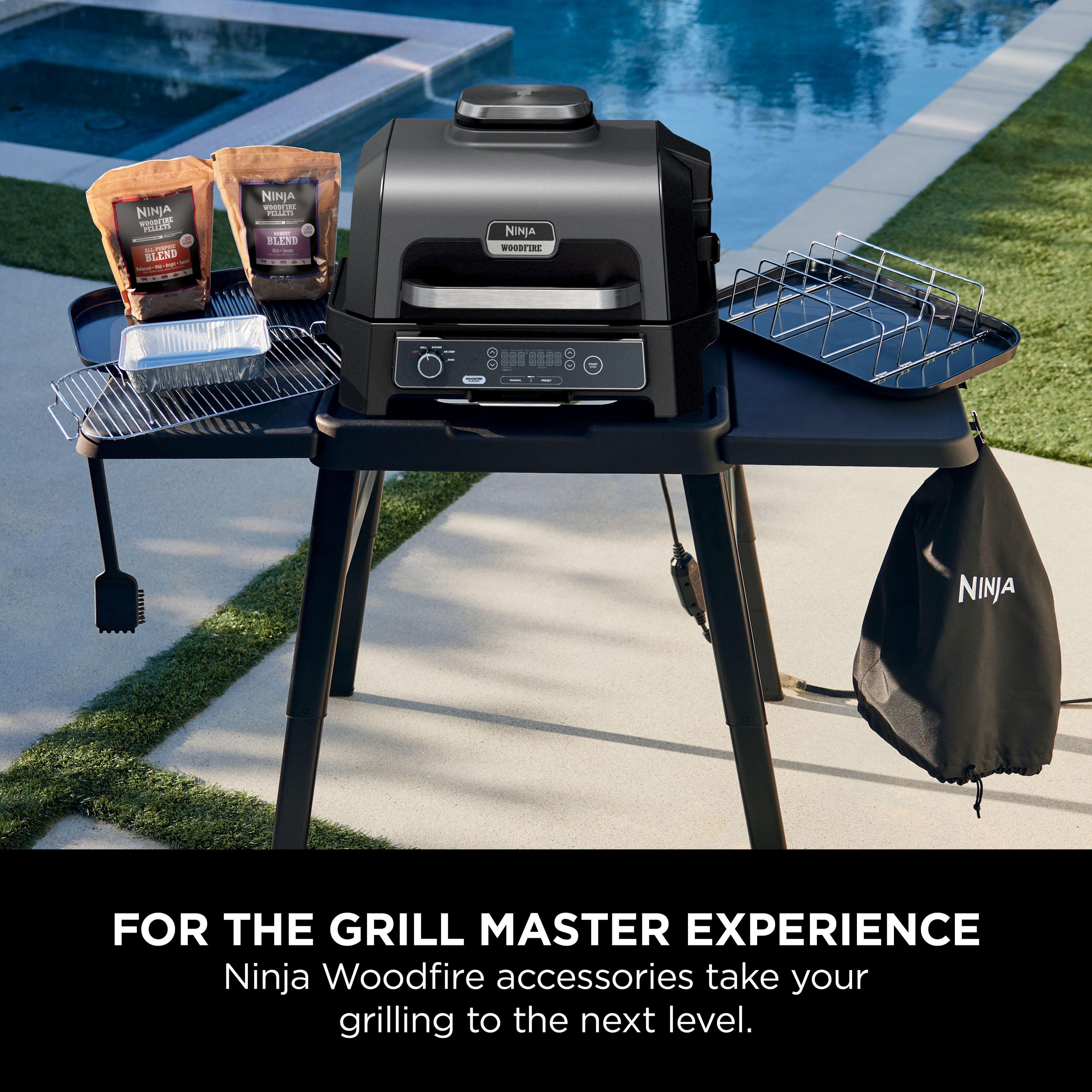 Ninja XSKOGXLRSRKEU Woodfire XL Roast & Smoke Rack - Silver thumbnail image