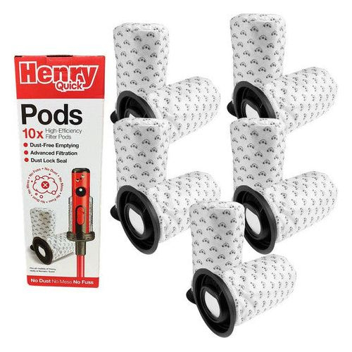 Numatic 915744 Henry Quick Pods - 10 Pack - White thumbnail image