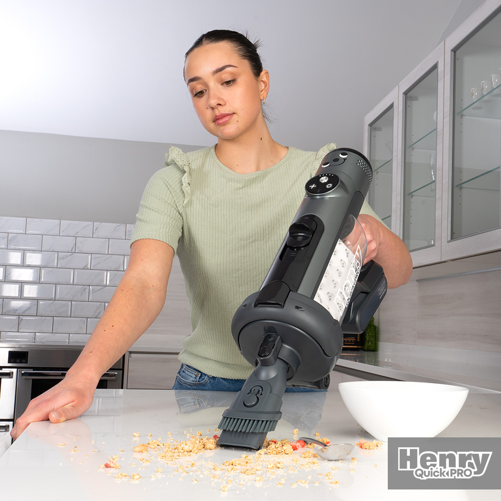 Numatic Henry Quick Pro Cordless Dry Vacuum Cleaner - Grey thumbnail image