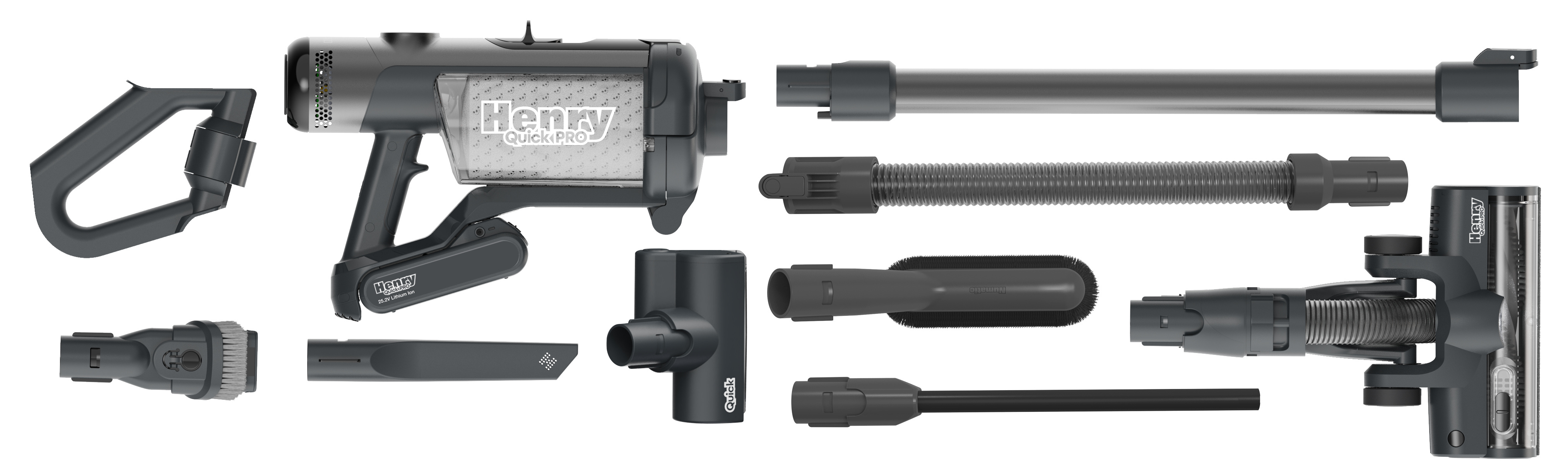 Numatic Henry Quick Pro Cordless Dry Vacuum Cleaner - Grey thumbnail image