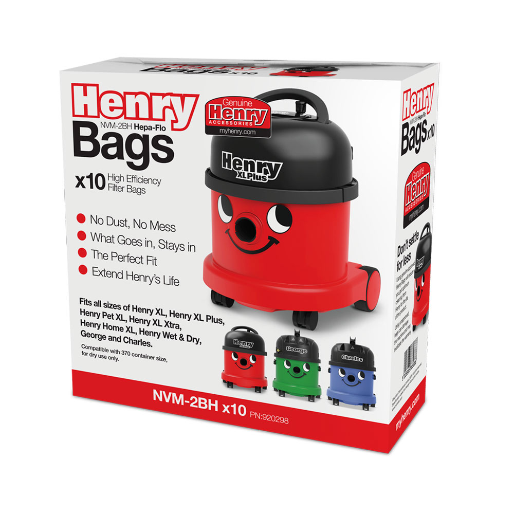 Numatic 920298 Henry XL HepaFlo Bags - White thumbnail image
